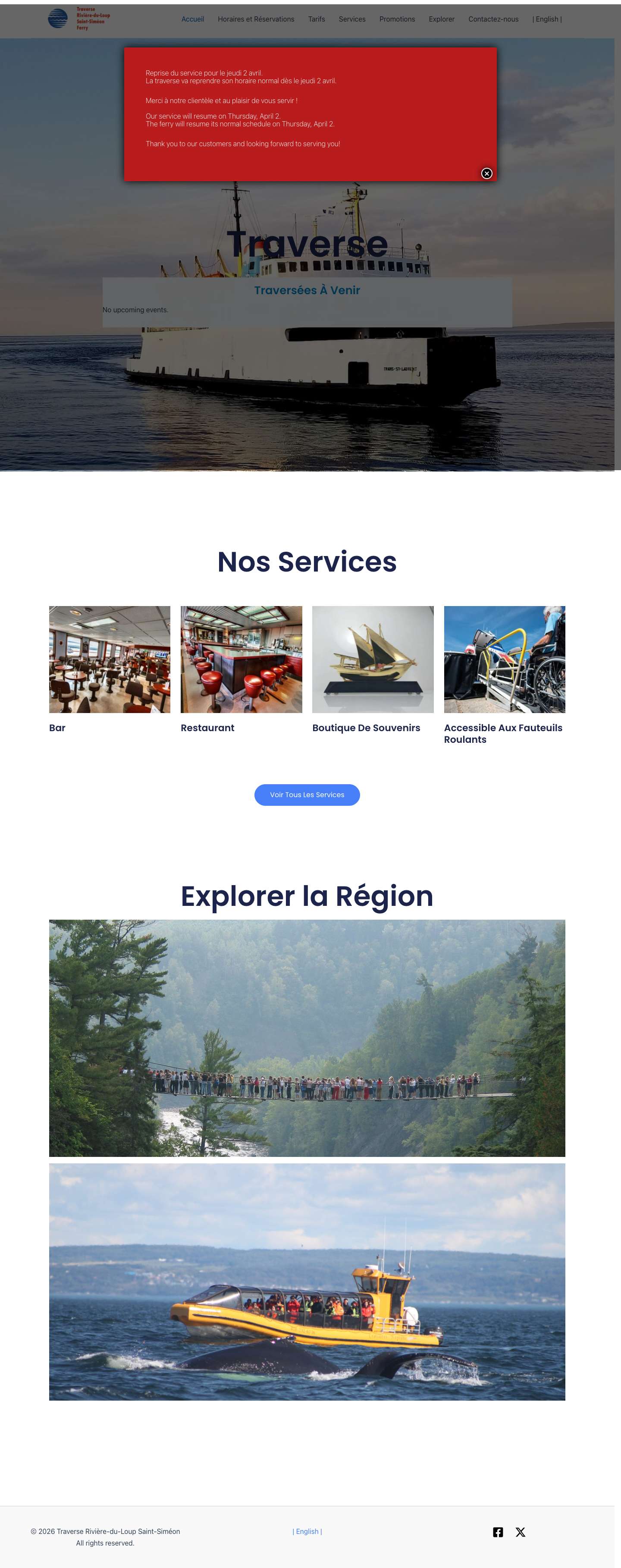 Accueil - Traverse RDL - Full Screenshot