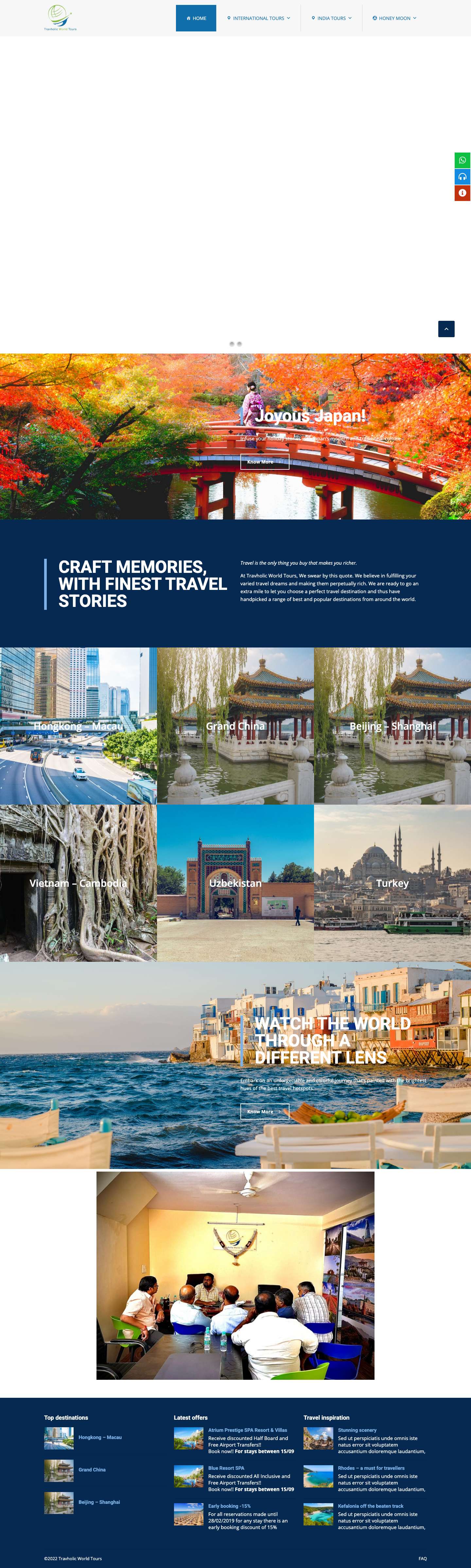 Travholic World Tours – Enjoy Your Trip - Full Screenshot