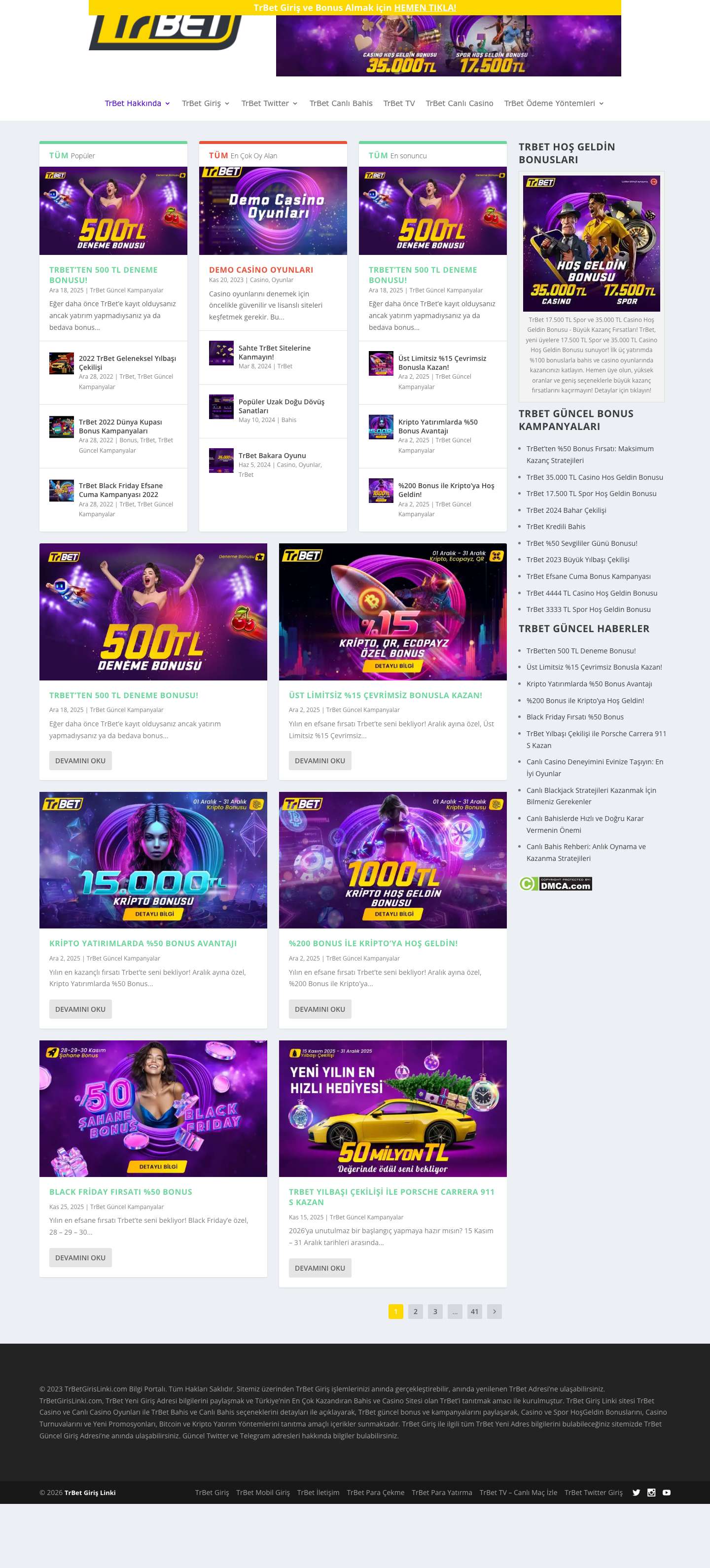 TrBet Giriş Linki l TrBet Güncel Giriş Adresi l TrBet Twitter l TrBet TV - Full Screenshot