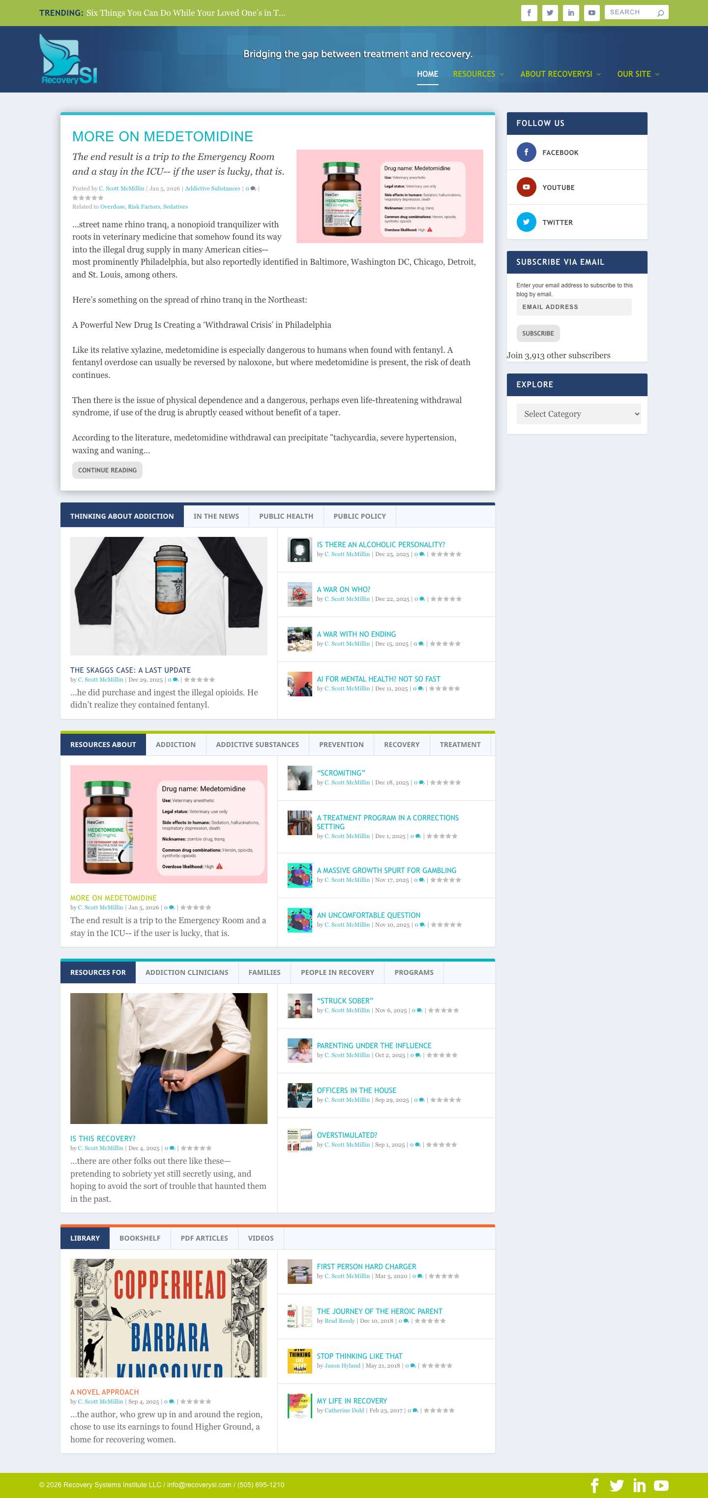 Recovery SI | Bridging the Gap Between Treatment and Recovery - Full Screenshot