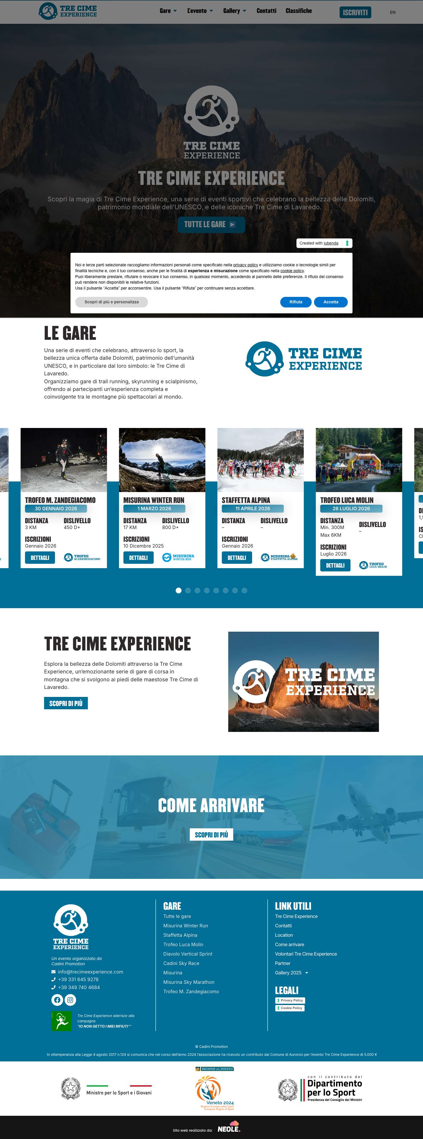 Tre Cime Experience | Trail Running - Sky Running - Full Screenshot