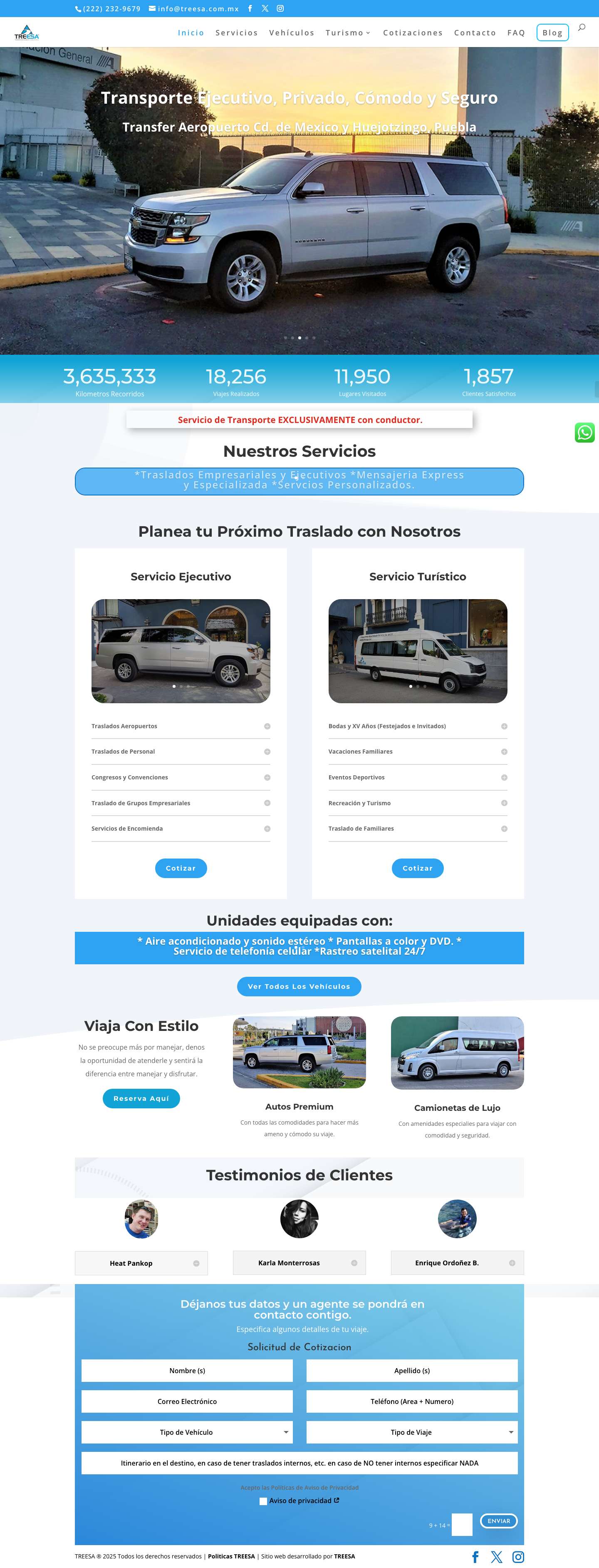 Inicio - Treesa - Full Screenshot