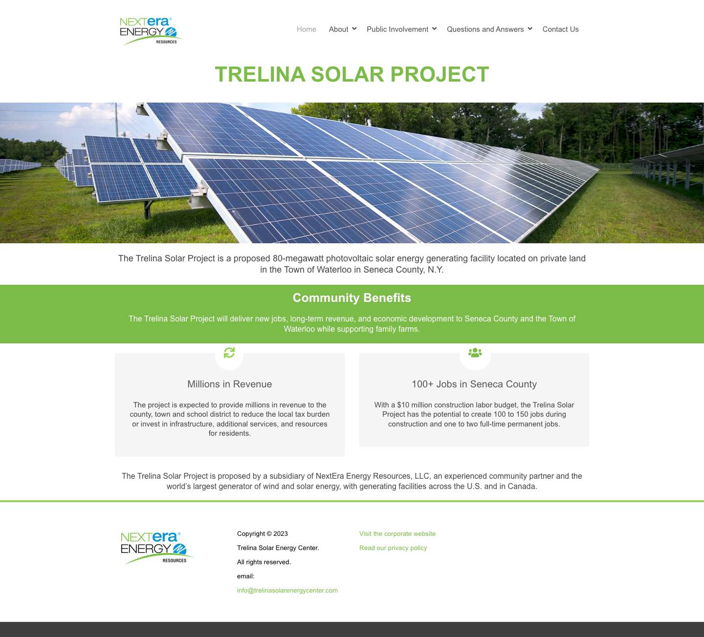 Trelina Solar Energy Center - Full Screenshot