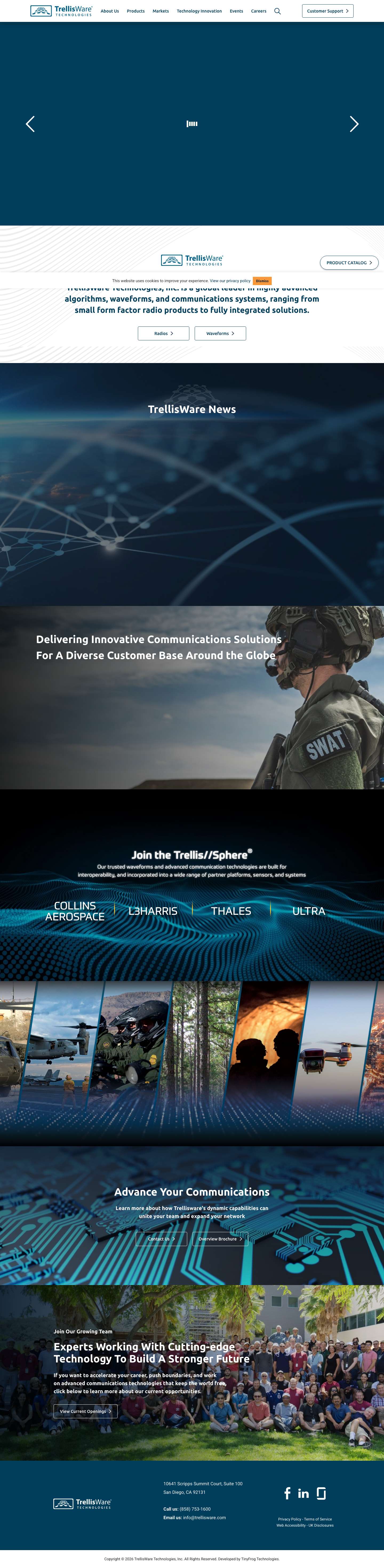 TrellisWare Technologies, Inc. - Full Screenshot