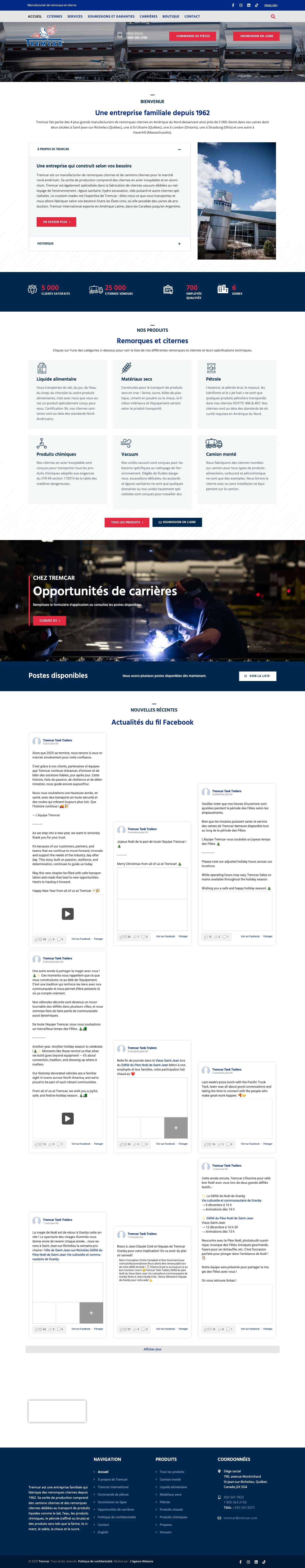 Tremcar | Manufacturier de remorque et citerneComments Box SVG iconsbird-delivering-letterbird-delivering-letter - Full Screenshot