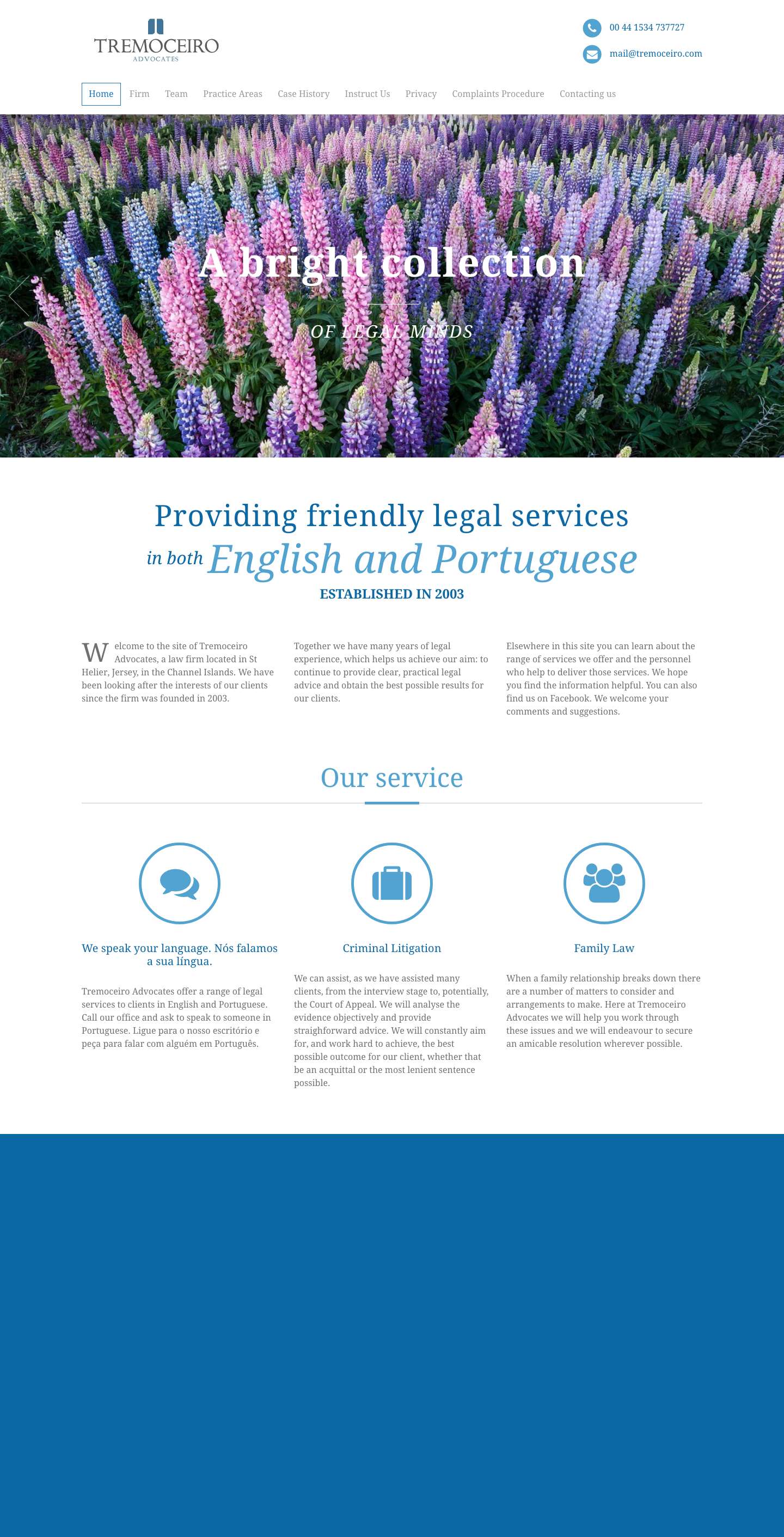 advogado jersey: Portuguese speaking lawyers in Jersey - Full Screenshot