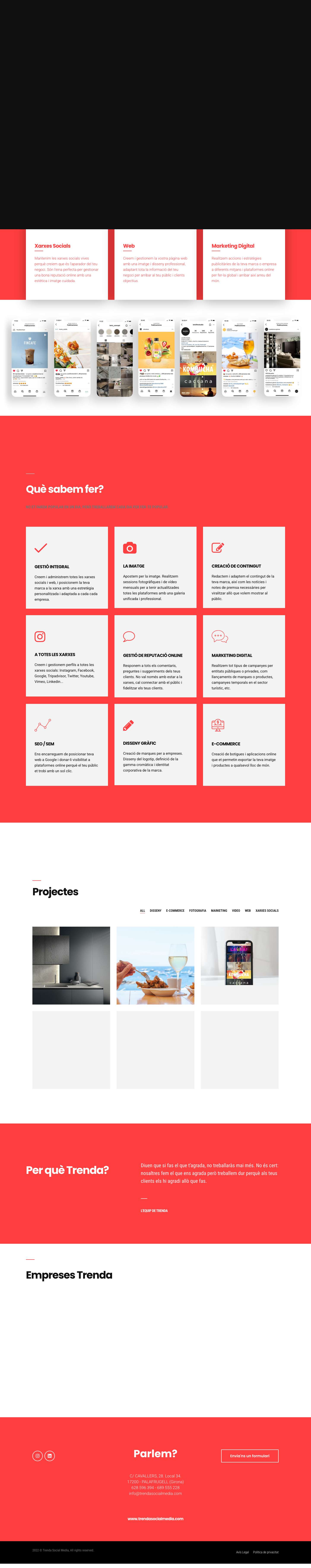 Home - Trenda - Full Screenshot