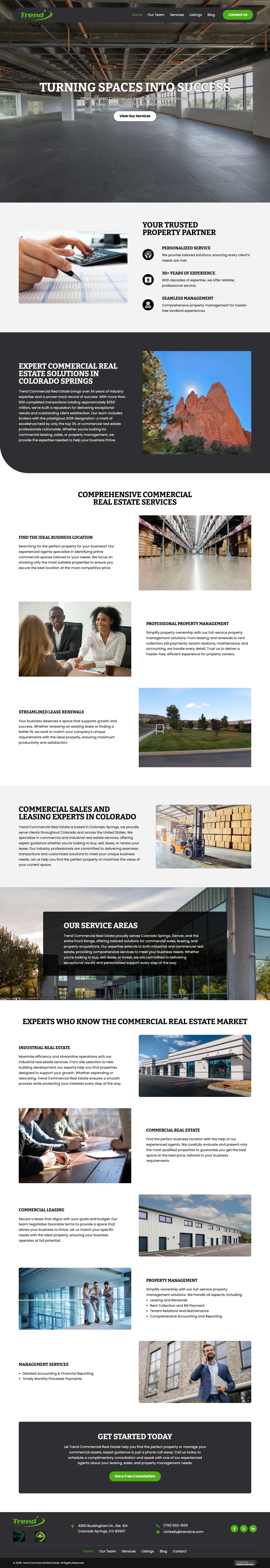 Commercial Real Estate - Trend Commercial Real Estate - Full Screenshot