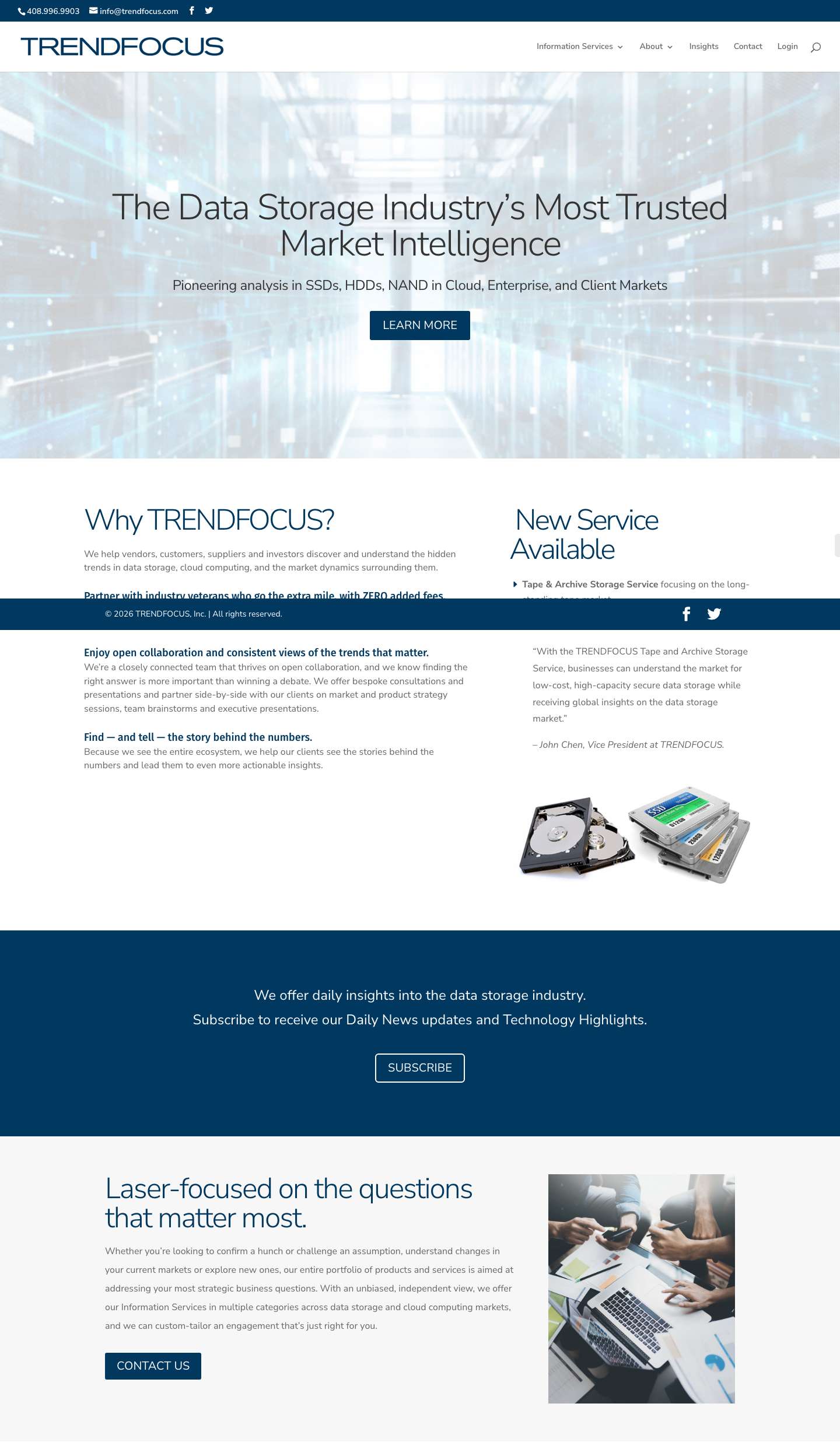 Home - TRENDFOCUS - Full Screenshot