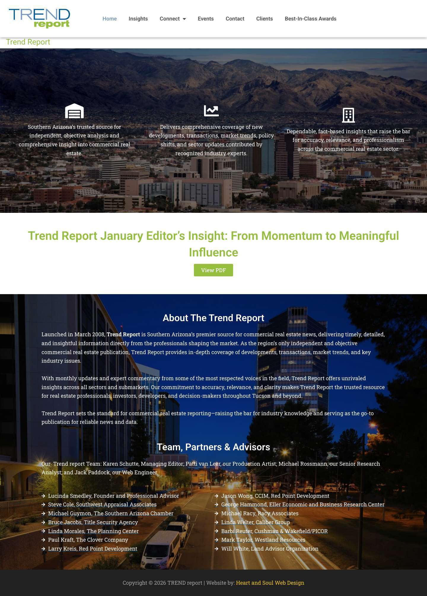 Commercial Real Estate Trends & Analysis | TREND report - Full Screenshot