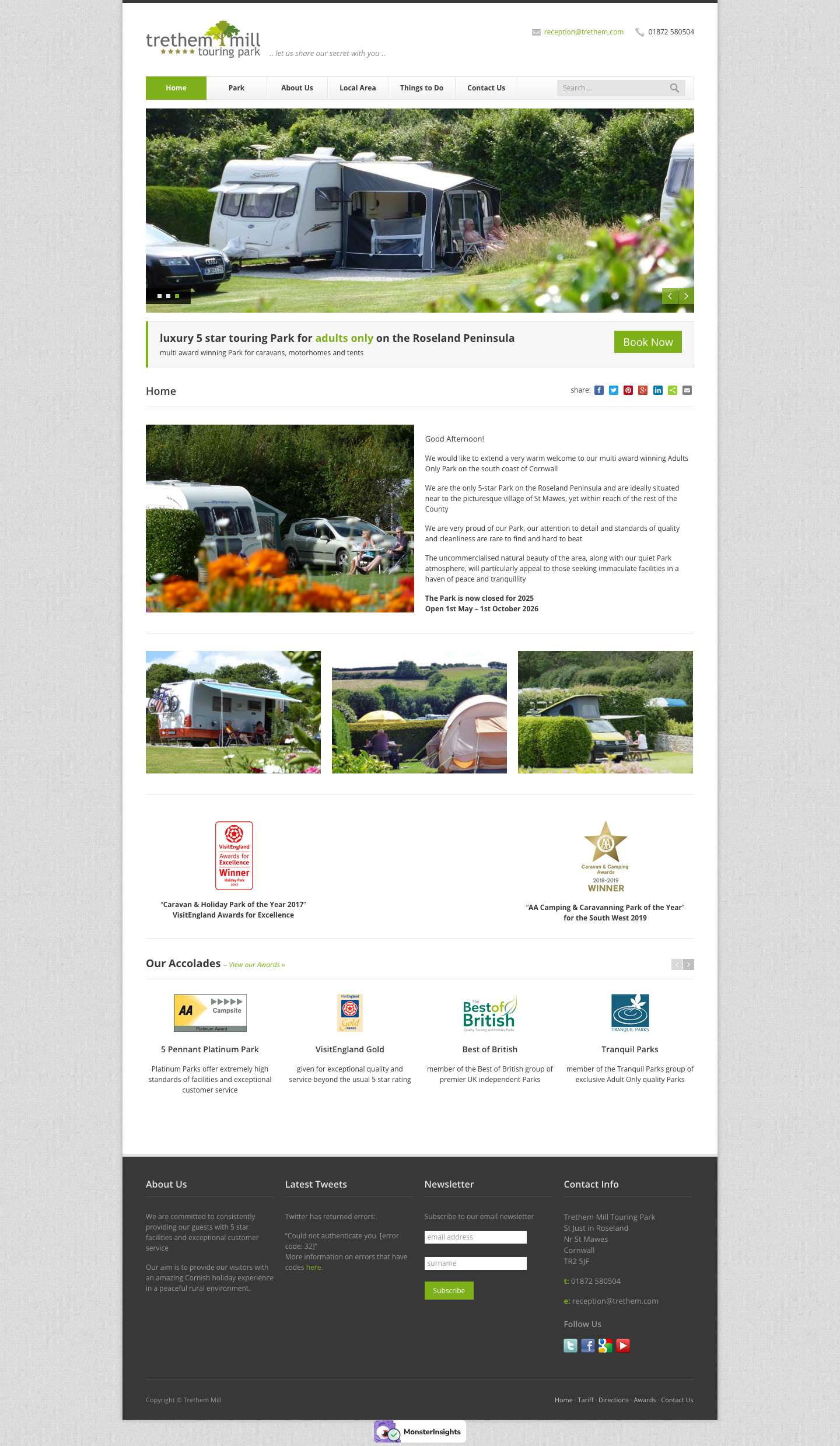 Home - Trethem Mill - Full Screenshot