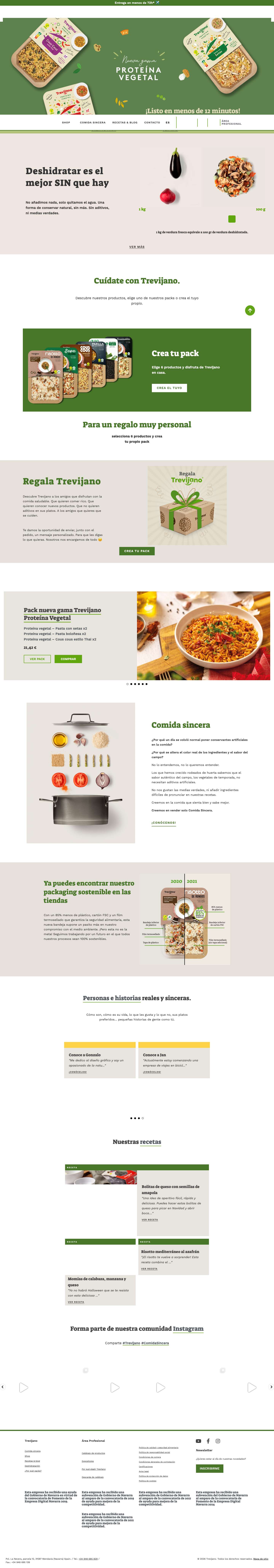 Platos y Recetas Increíblemente Fáciles de Preparar - TREVIJANOGroup - Full Screenshot