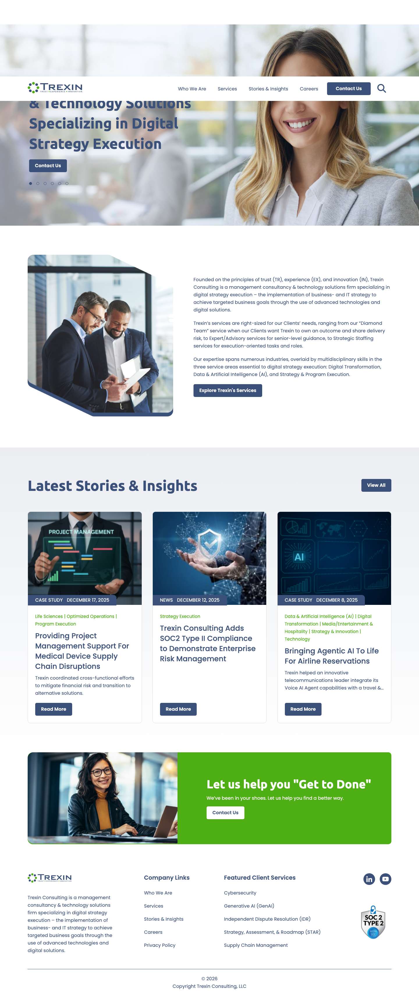 Home - Trexin ConsultingHome - Trexin Consulting - Full Screenshot