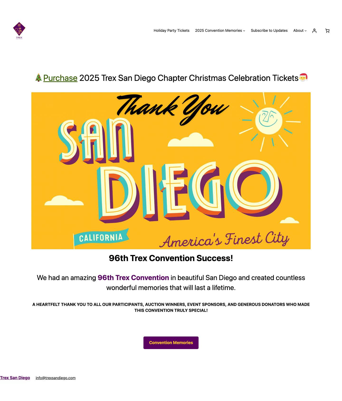 Trex San Diego Chapter - Full Screenshot