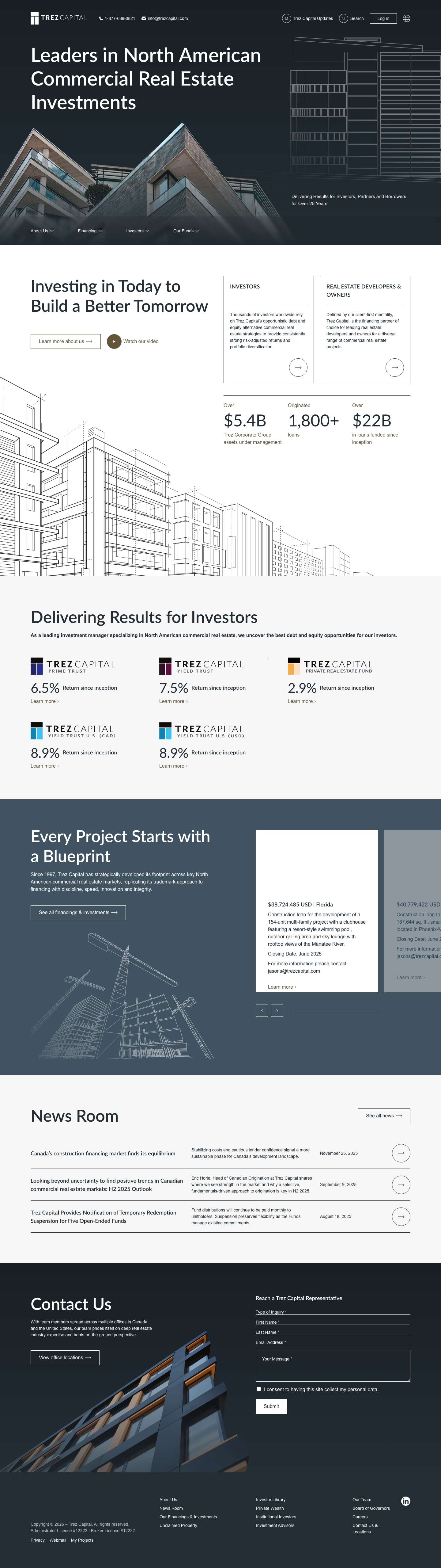 TrezCapital - Your Custom Real Estate Financing Partner - TrezCapital - Full Screenshot