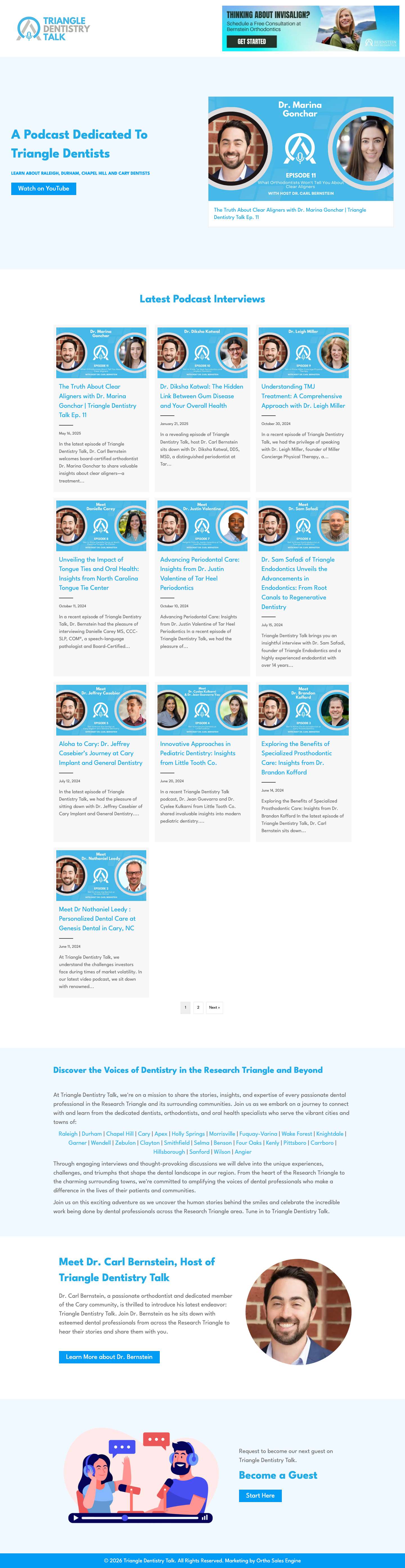 Home - Triangle Dentistry Talk - Full Screenshot