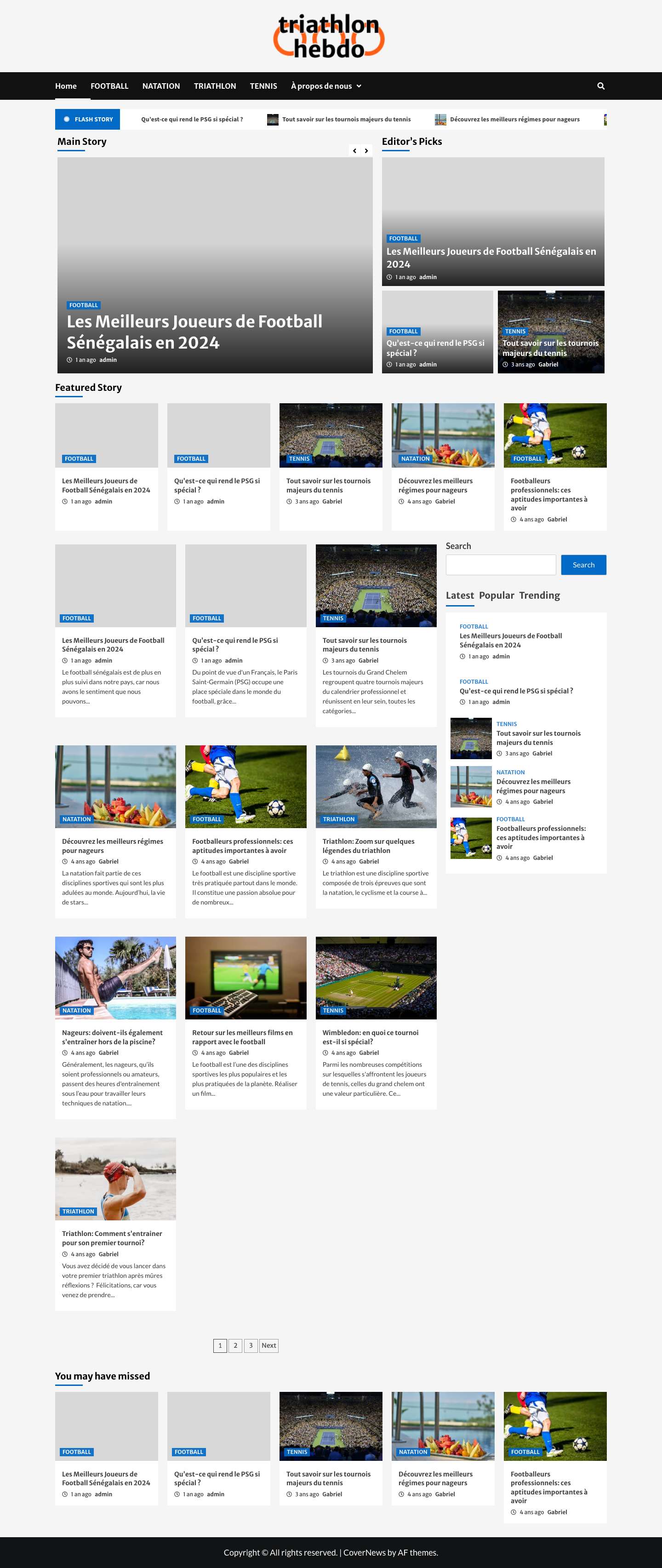 triathlon-hebdo.com - Full Screenshot