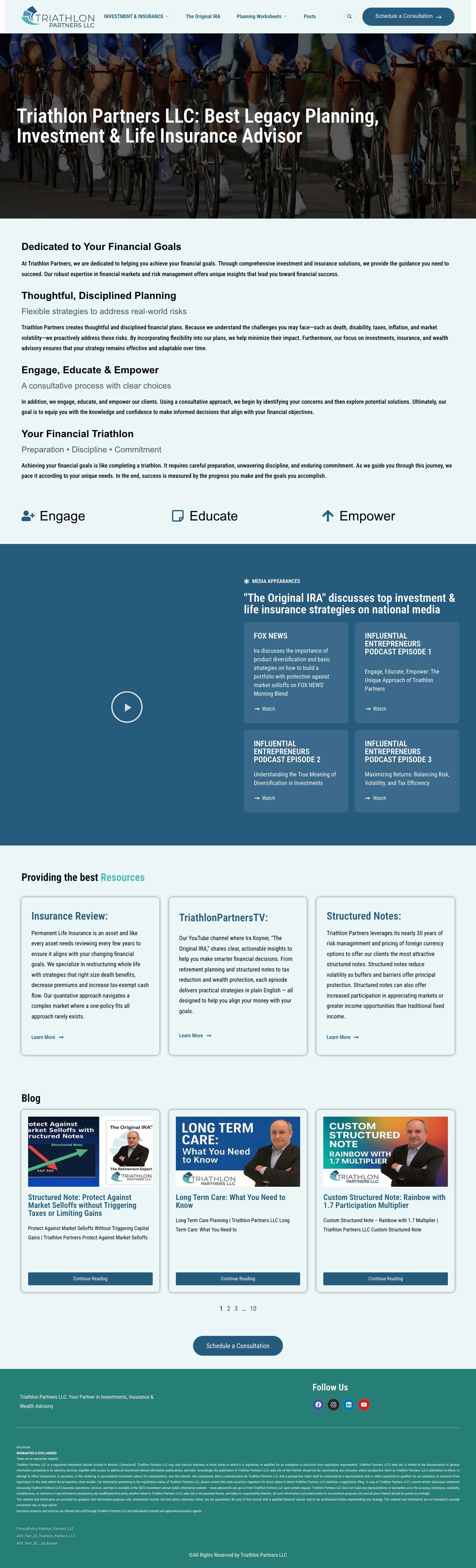 Best Legacy Planning, Investment, & Life Insurance Advisory - Full Screenshot