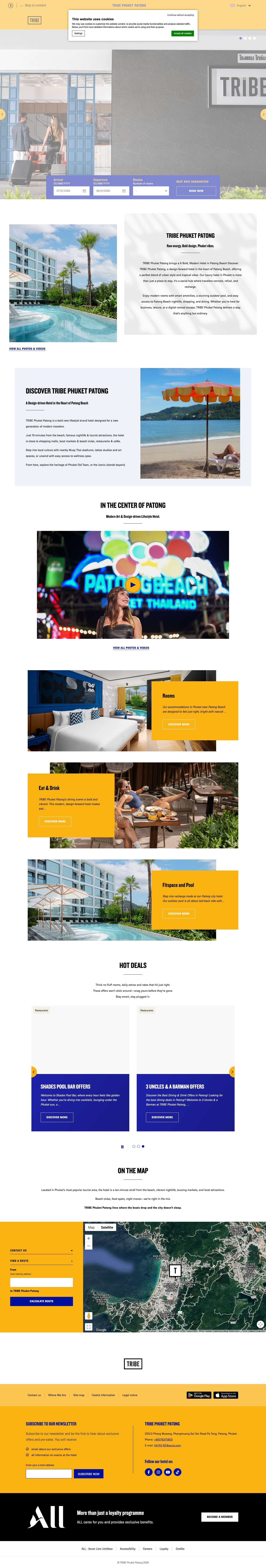 TRIBE Phuket Patong | Modern Hotel in Patong Beach - Full Screenshot