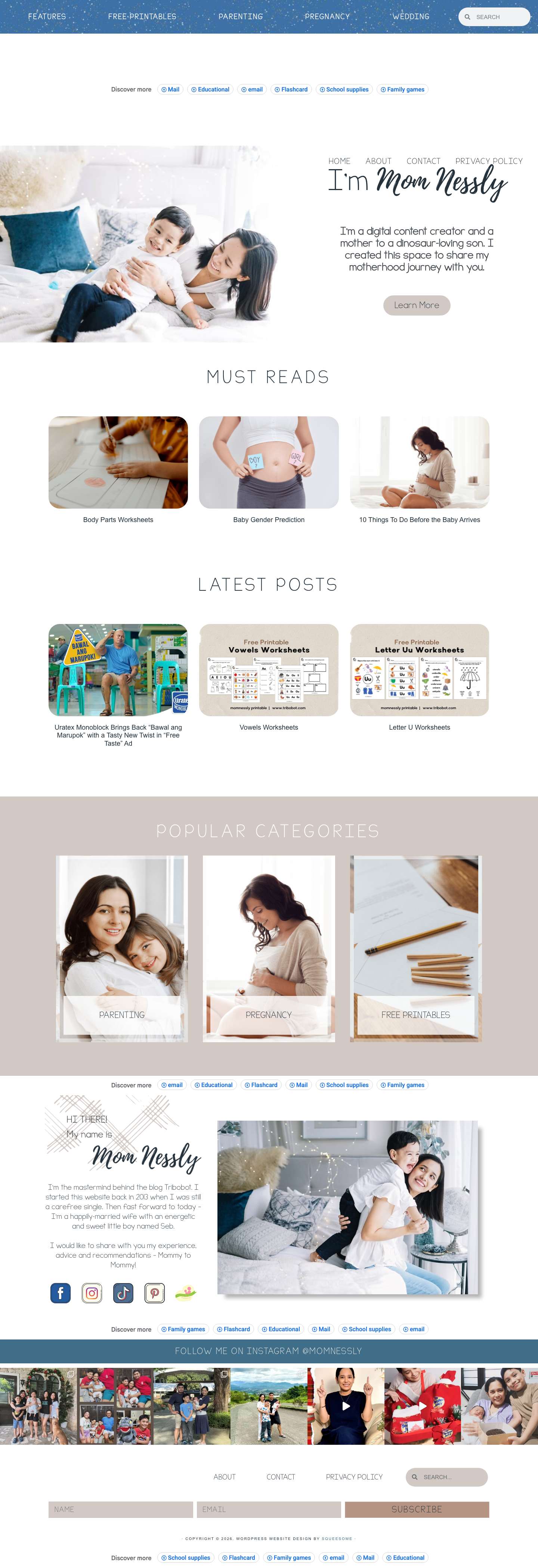 Home - Tribobot x Mom Nessly - Full Screenshot