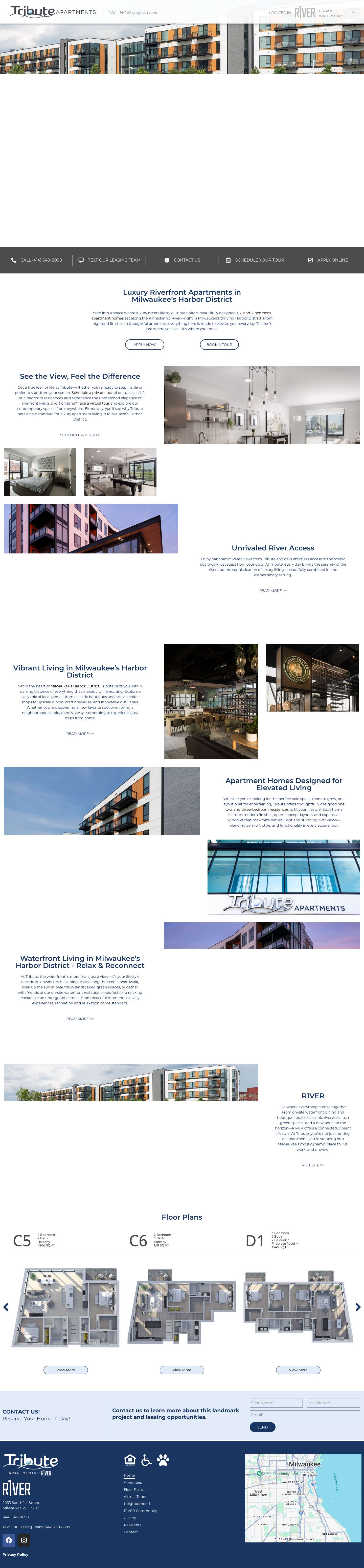 For The Ultimate Waterfront Lifestyle. - Tribute Apartments At R1ver - Full Screenshot