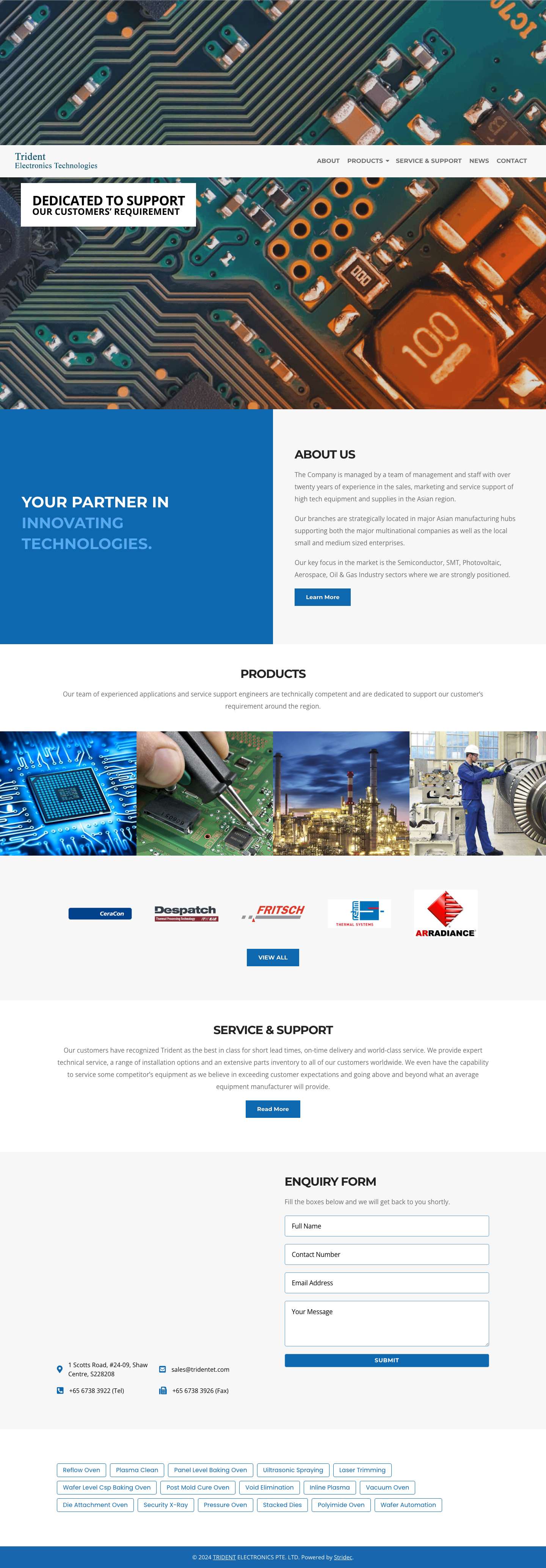 Trident Electronics Technologies - Full Screenshot
