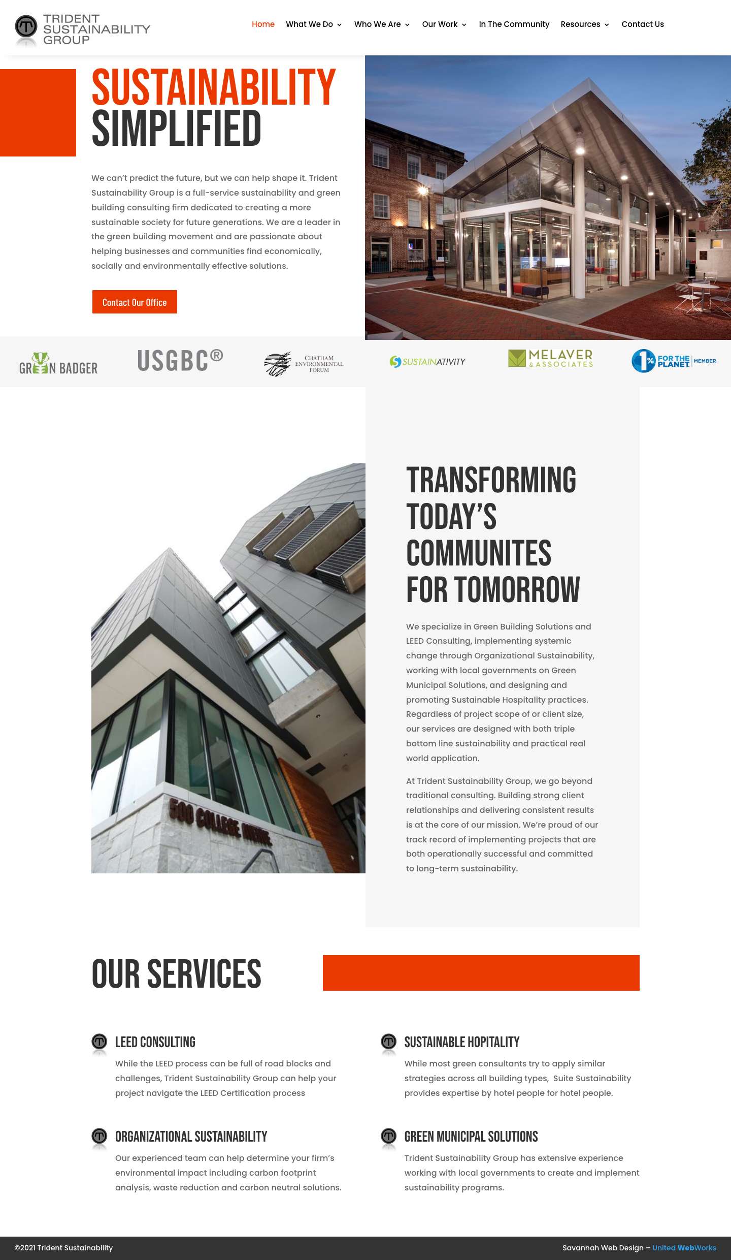 Home - Trident Sustainability - Full Screenshot