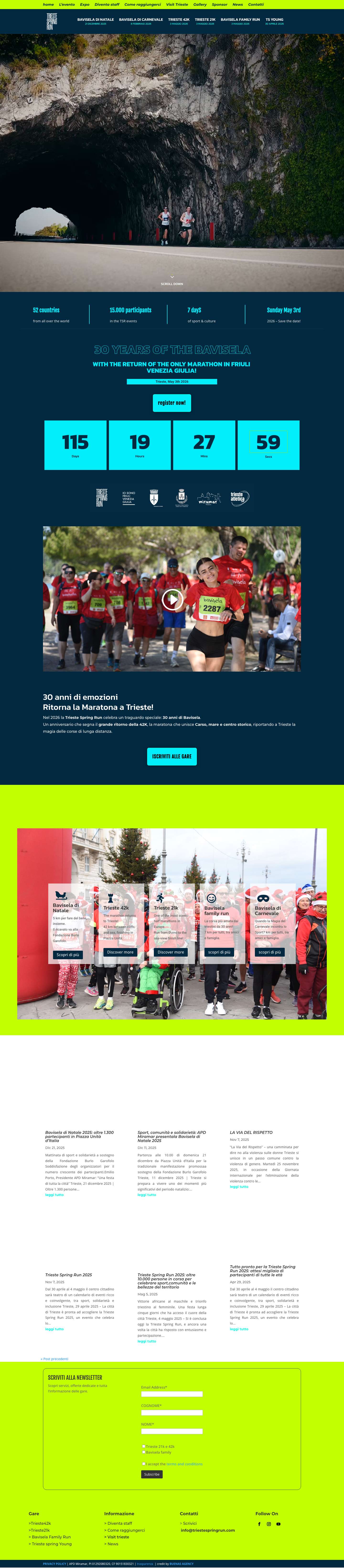 home triestespringrun - Trieste Spring Run - Full Screenshot