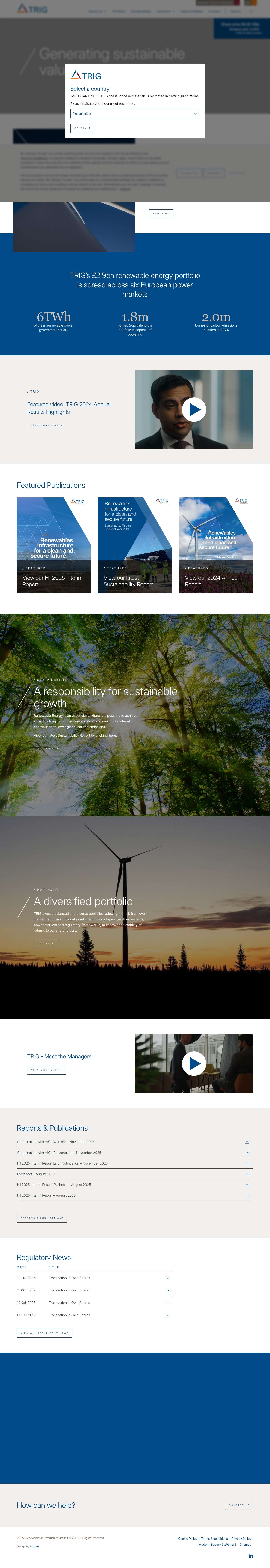 Home - TRIG - Full Screenshot