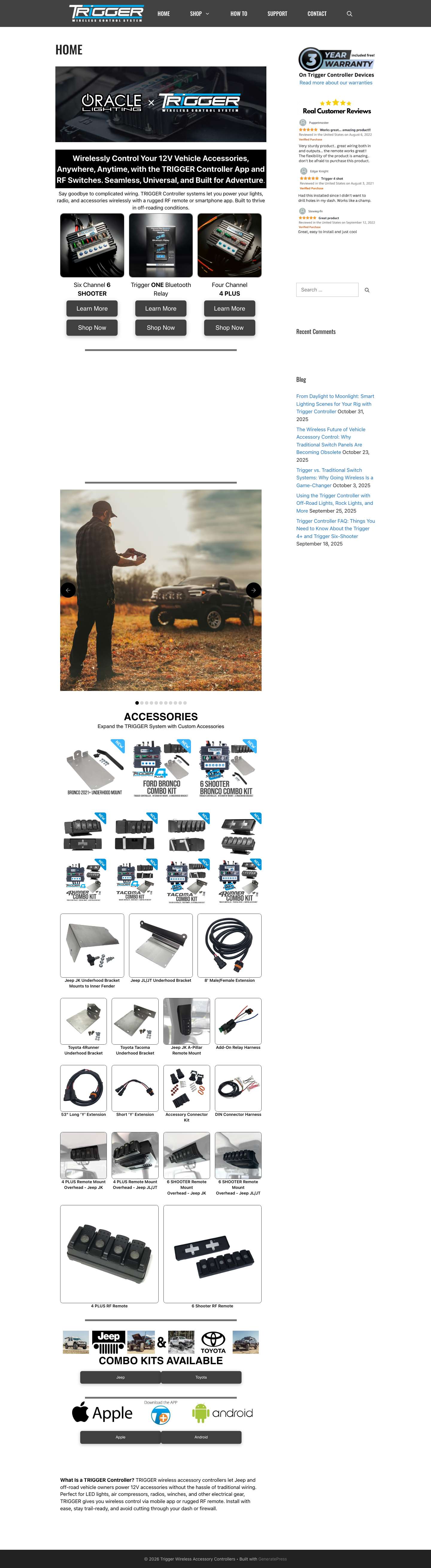 Trigger Wireless Accessory Controllers – Easily connect and control your 12 volt accessories wirelessly! - Full Screenshot