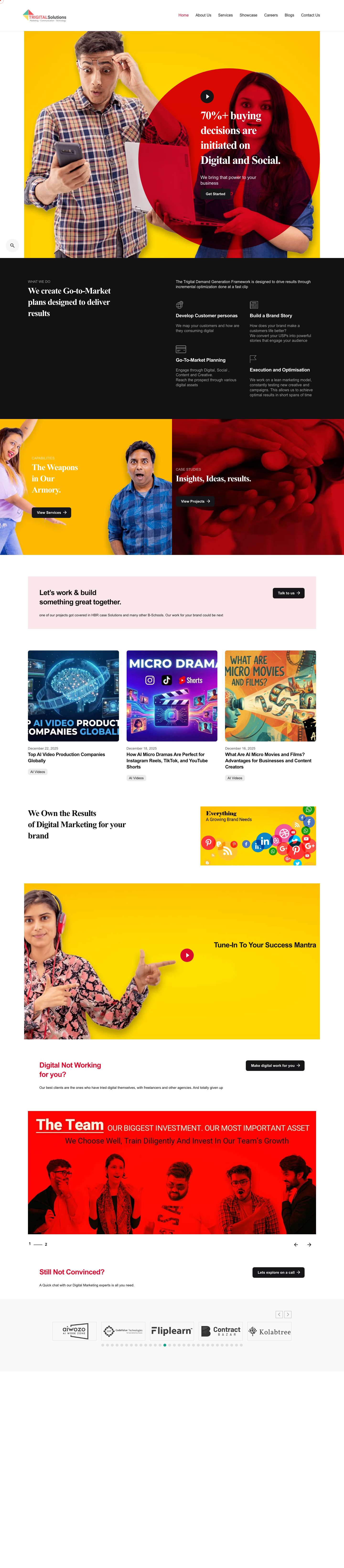 Trigital Solutions - Digital Marketing Agency - Full Screenshot