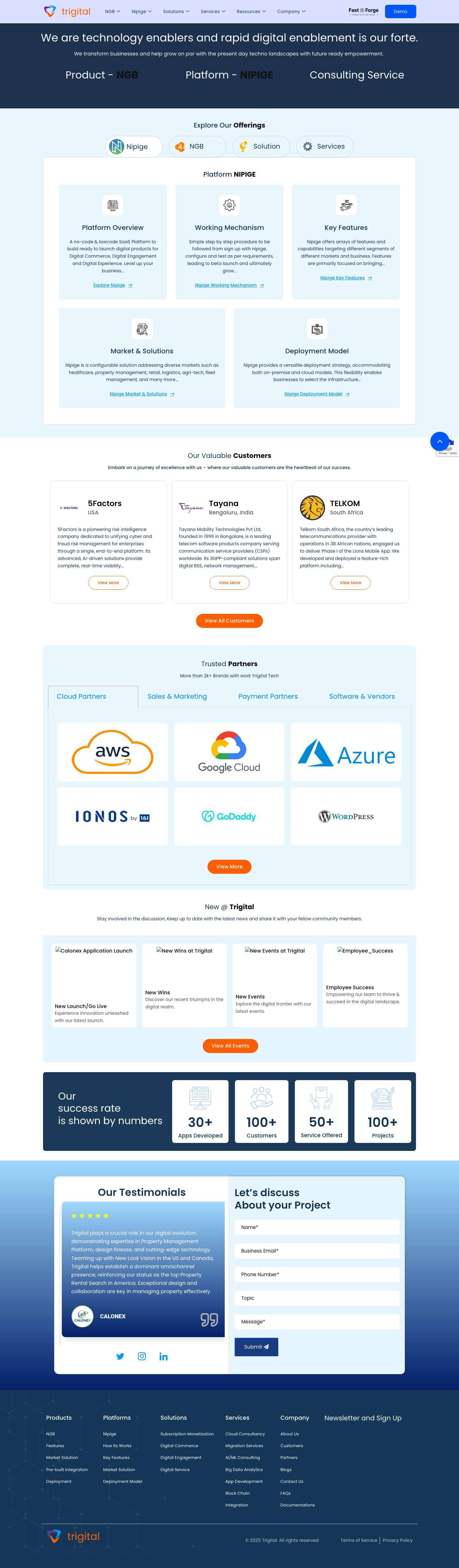 Home | Trigital Tech | Best Software Development Company - Full Screenshot