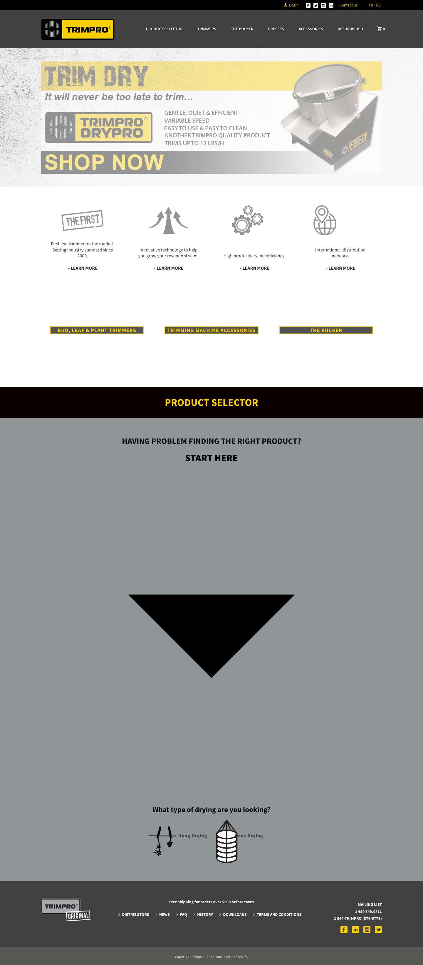 HOME - Trimpro - Full Screenshot