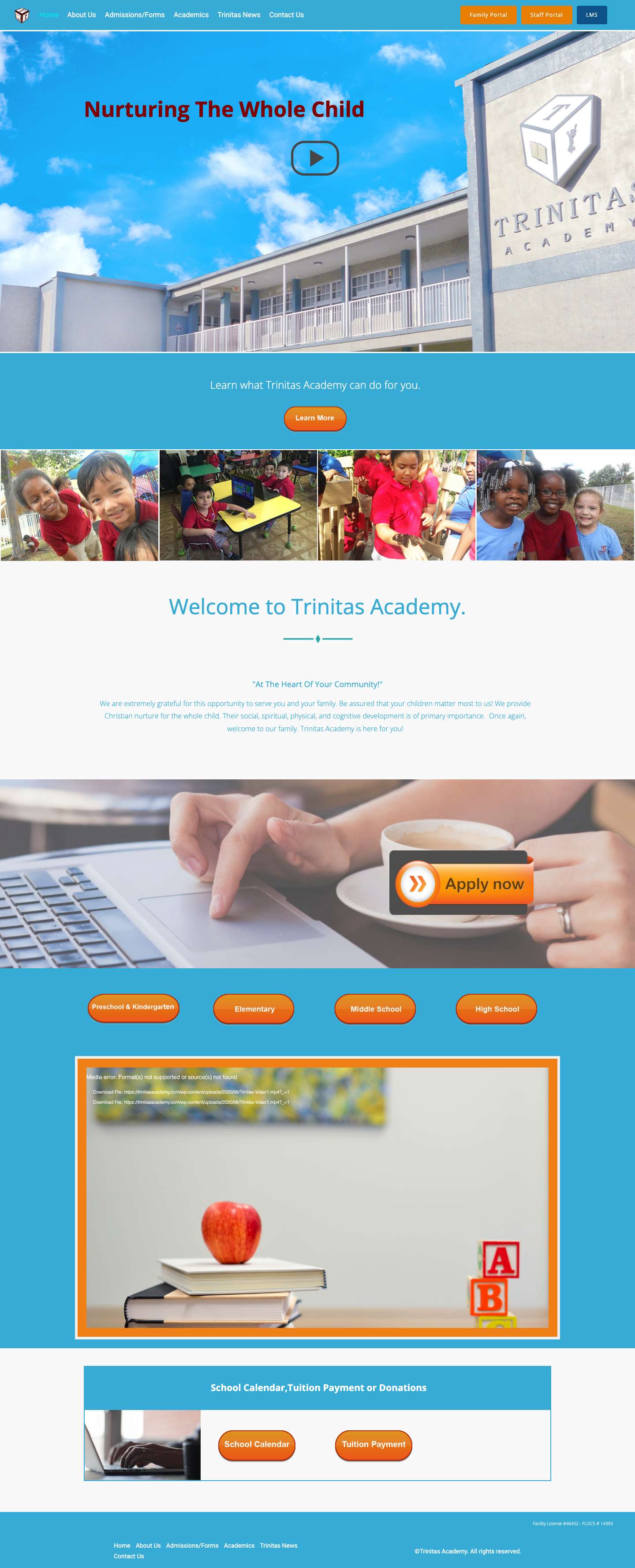 Trinitas Academy – Nurturing The Whole Child - Full Screenshot