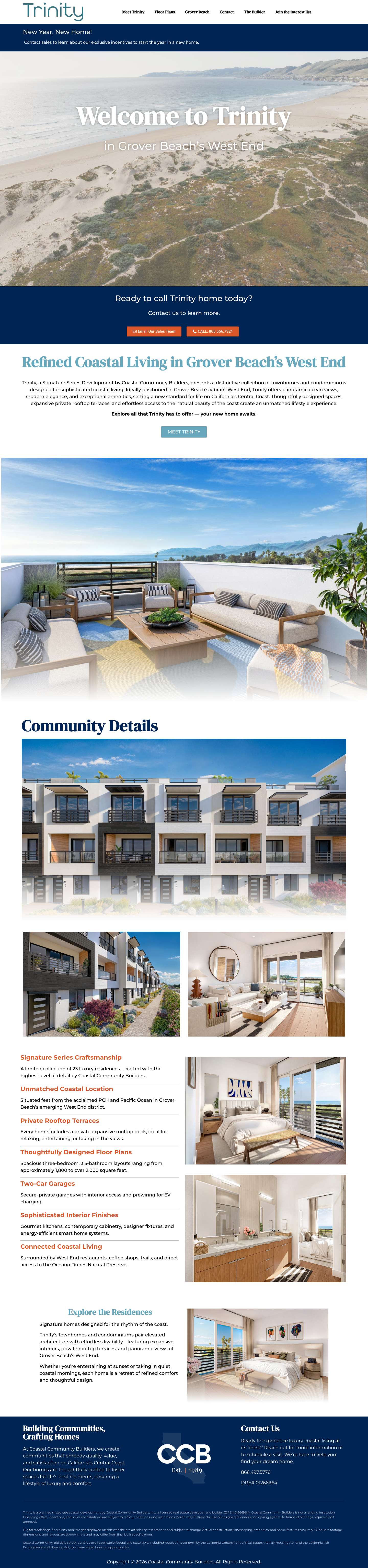 Trinity - Oceanfront Living in Grover Beach - Full Screenshot