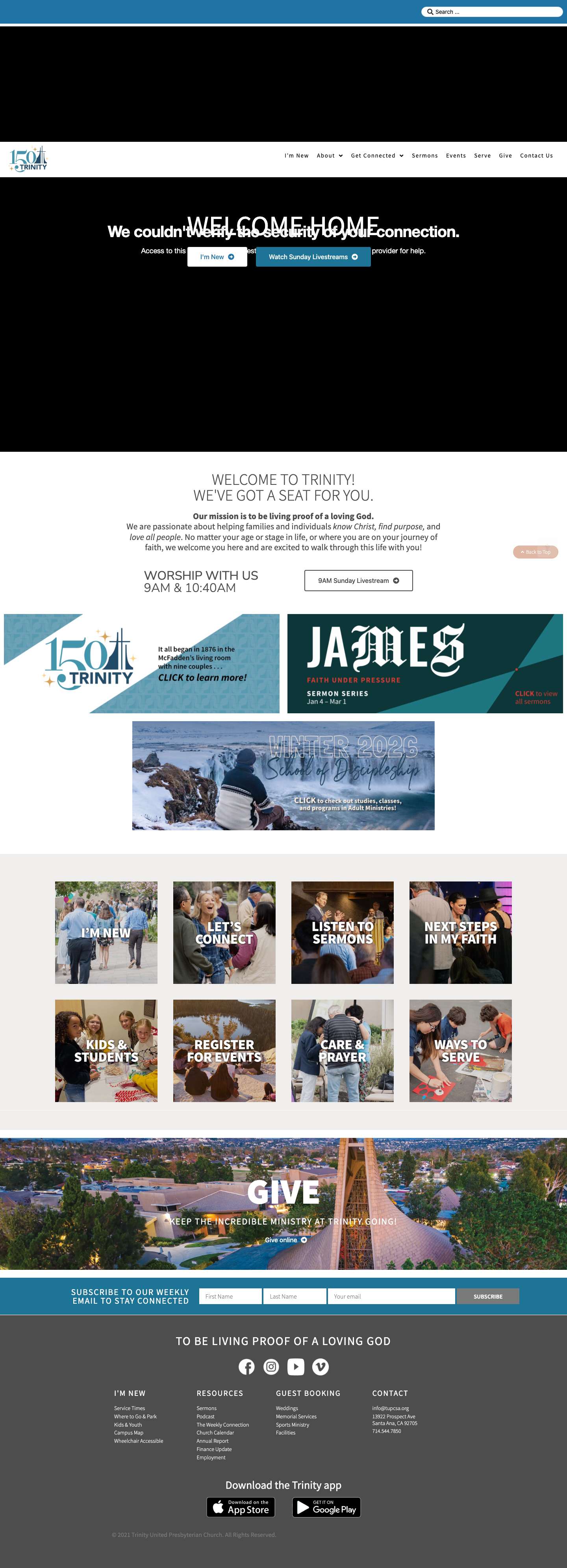 Trinity Church - Full Screenshot