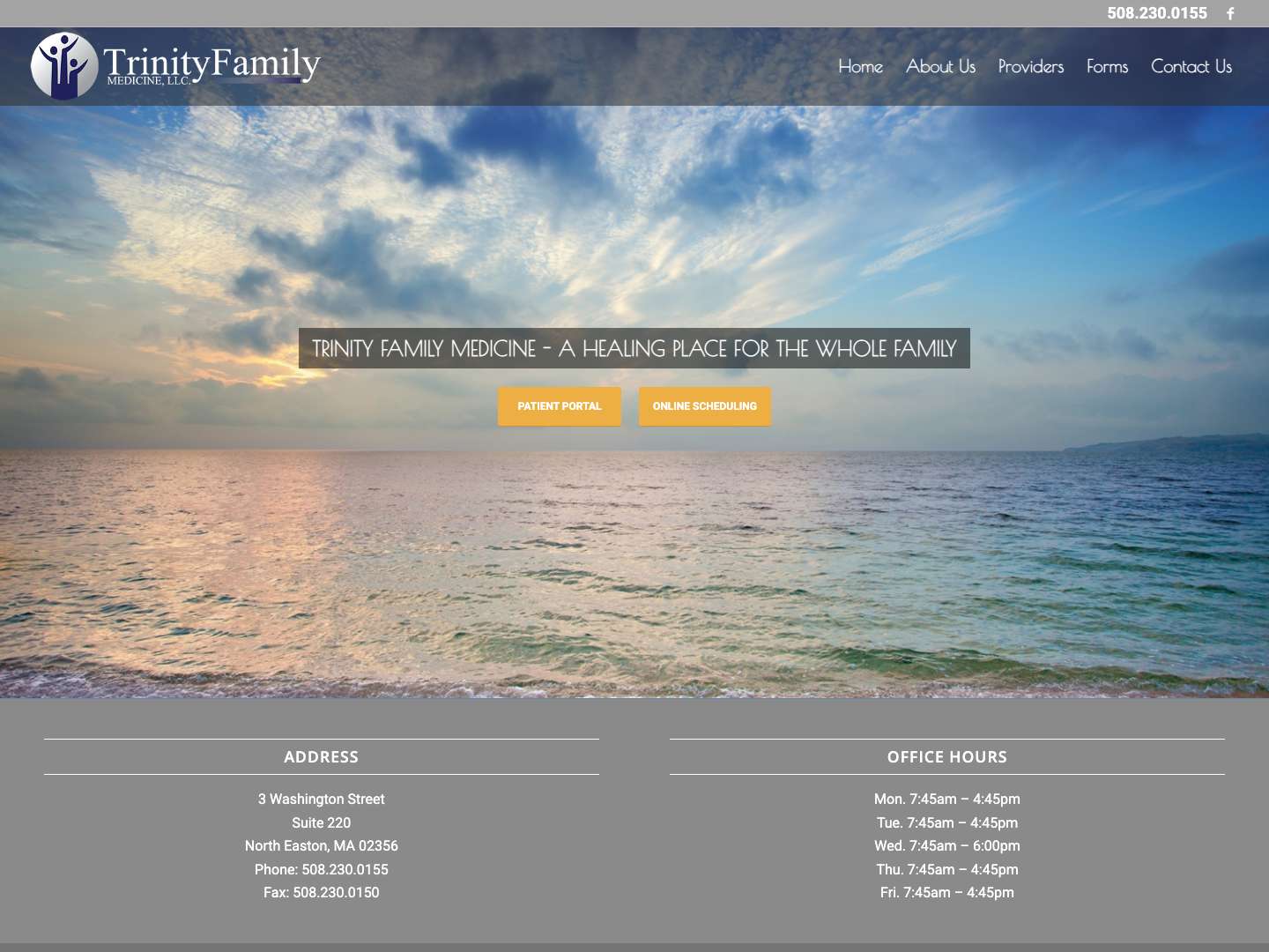 Trinity Family Medicine - A Healing Place For The Whole FamilyScroll to top - Full Screenshot