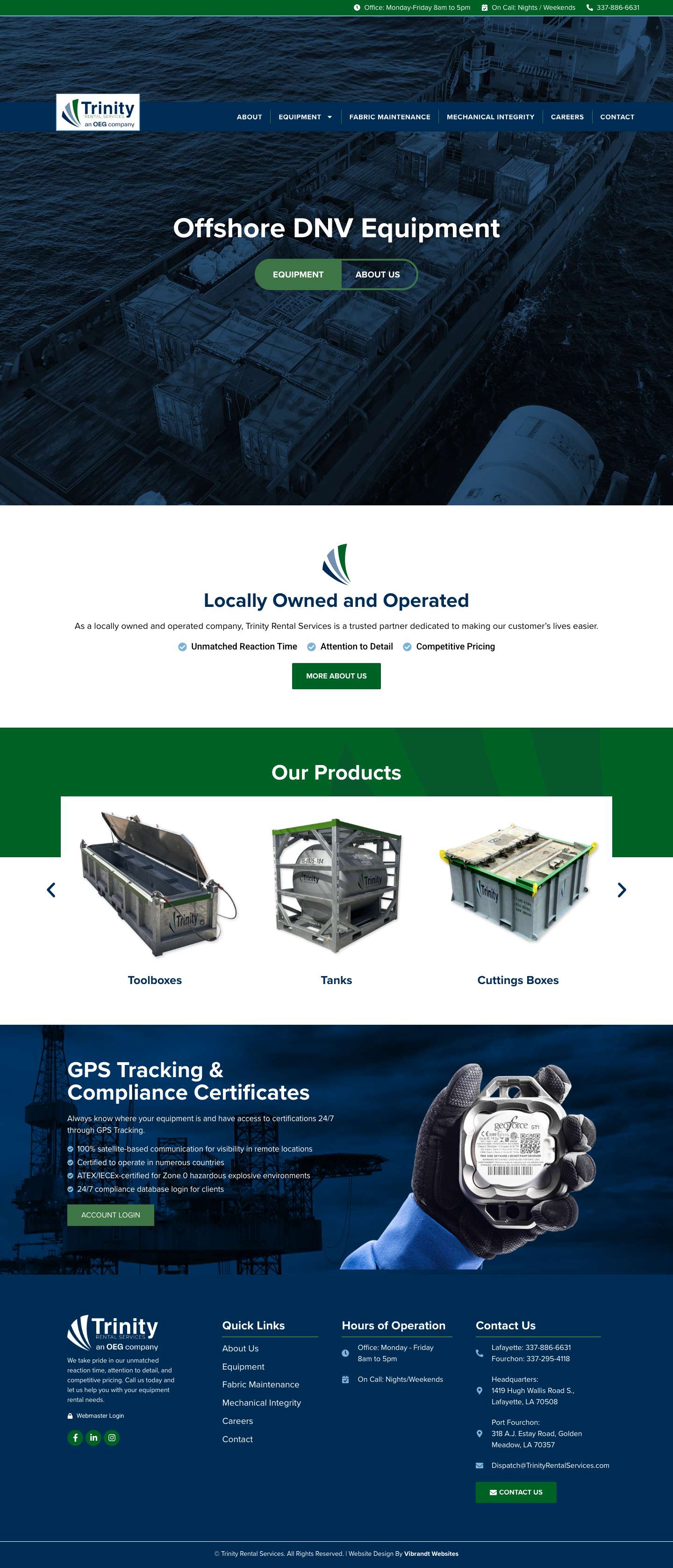 Trinity Rental Services – DNV Baskets, Containers & More - Full Screenshot