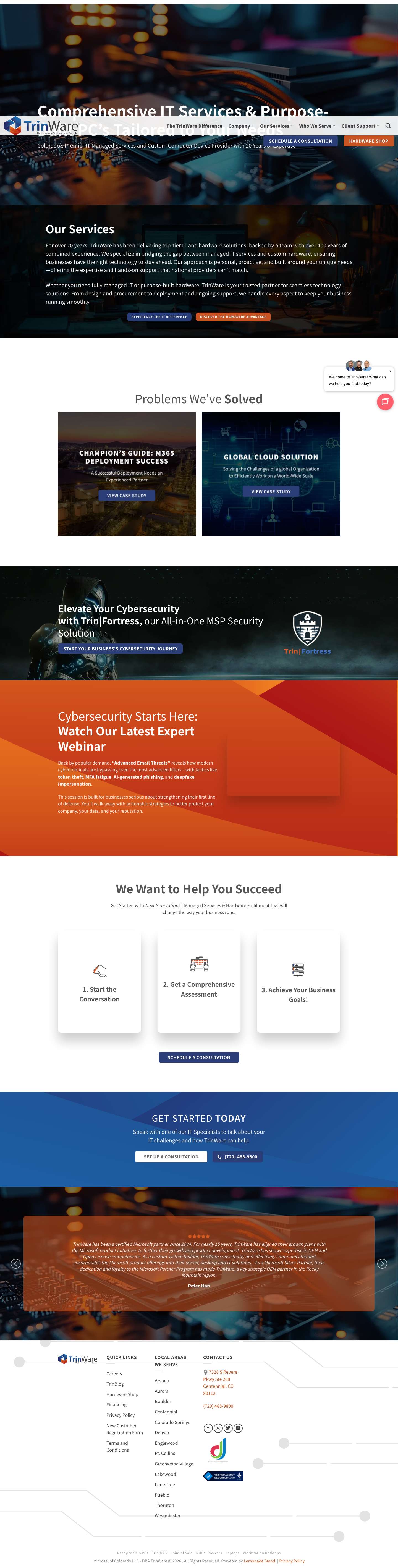 Colorado's Leading IT Provider | Comprehensive IT Support & Solutions - Full Screenshot