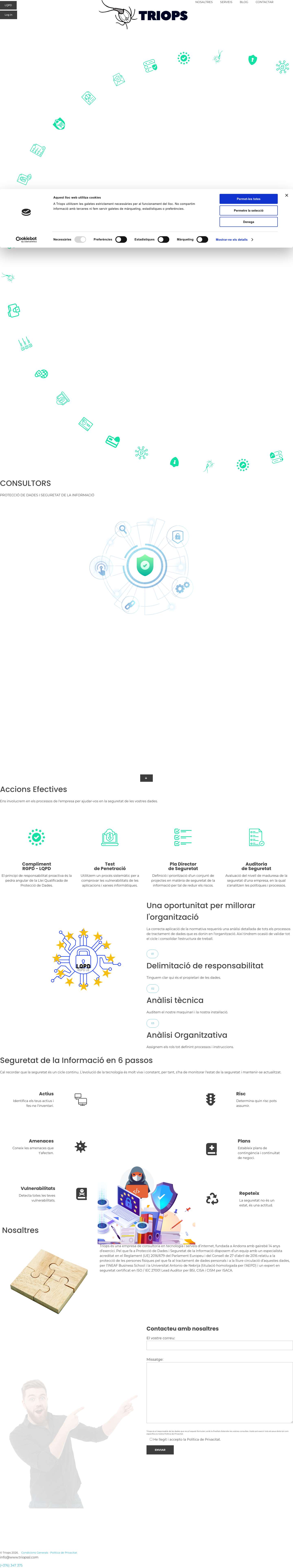 Triops – Consultoria de Protecció de Dades i Seguretat de la Informació – Un altre lloc gestionat amb el WordPressicons_nav_base - Full Screenshot