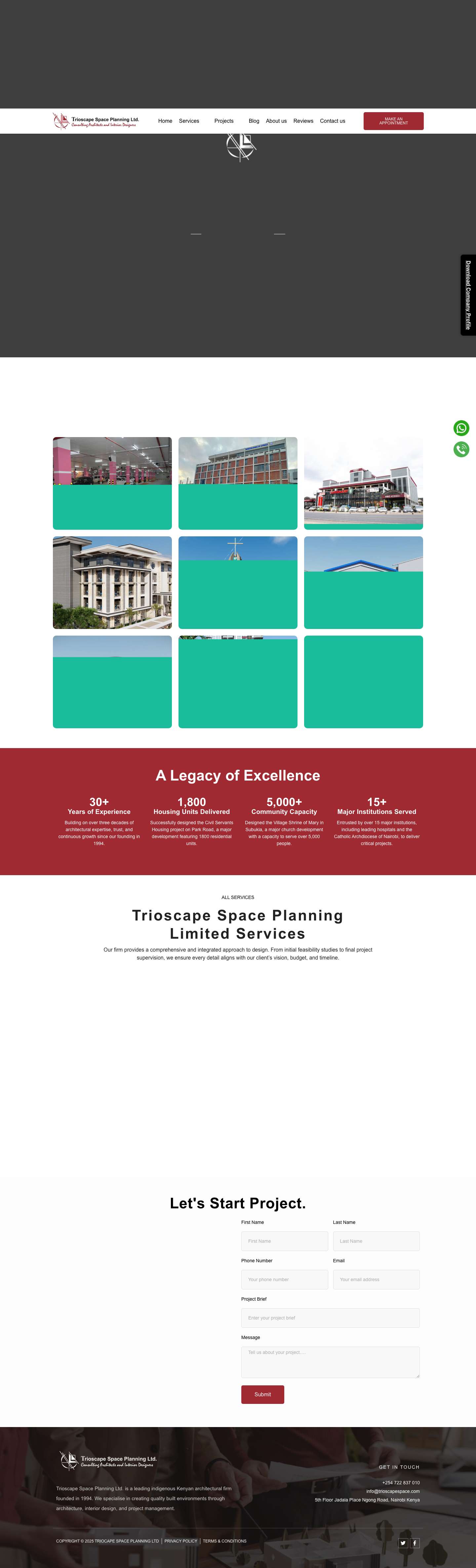 Trioscape Space Planning Ltd - Full Screenshot