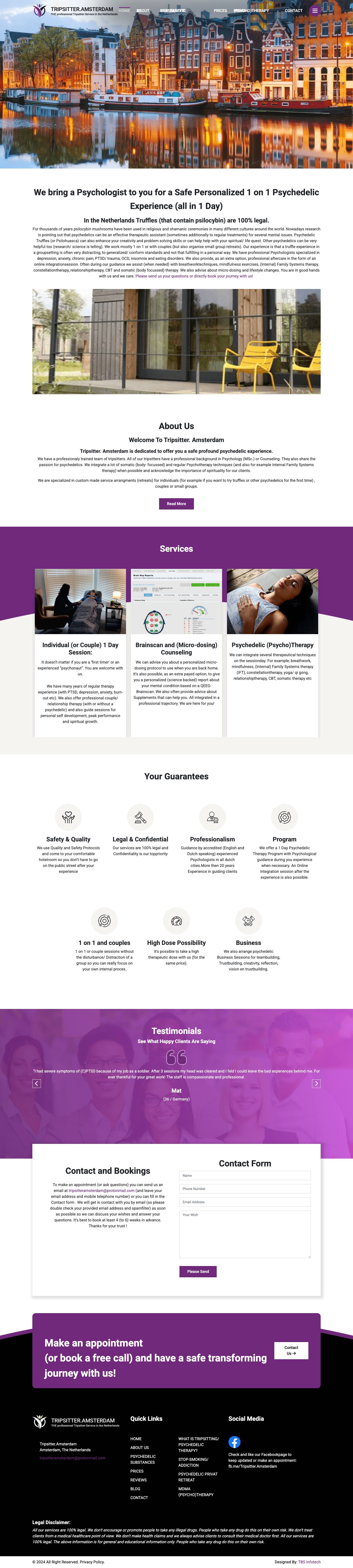 Privat Psychedelic Therapy in 1 Day | Your safe Home - Full Screenshot