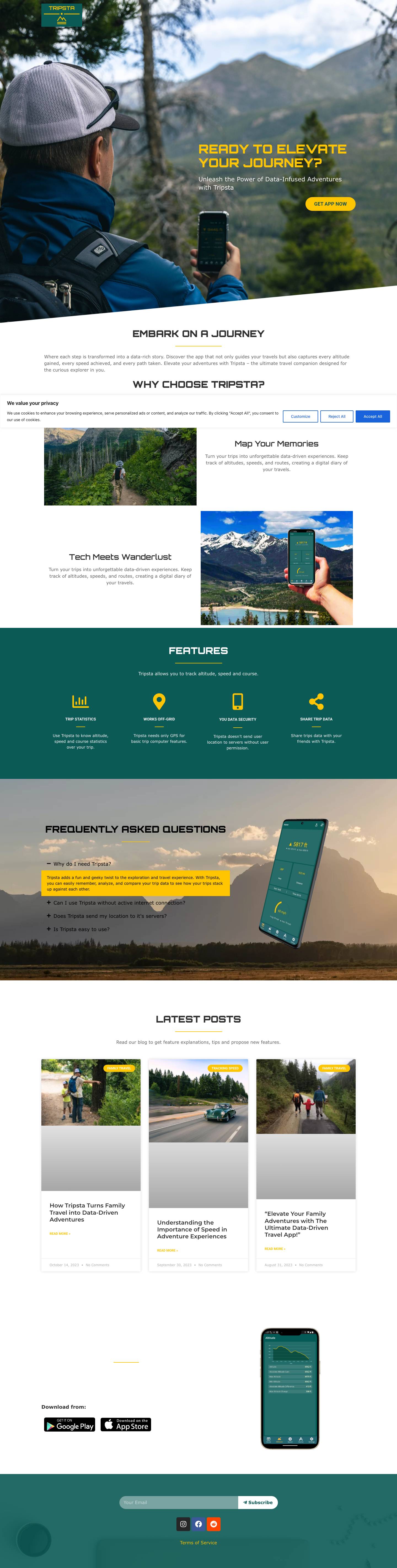Tripsta - Your Trip Statistics Application. Download now! - Full Screenshot