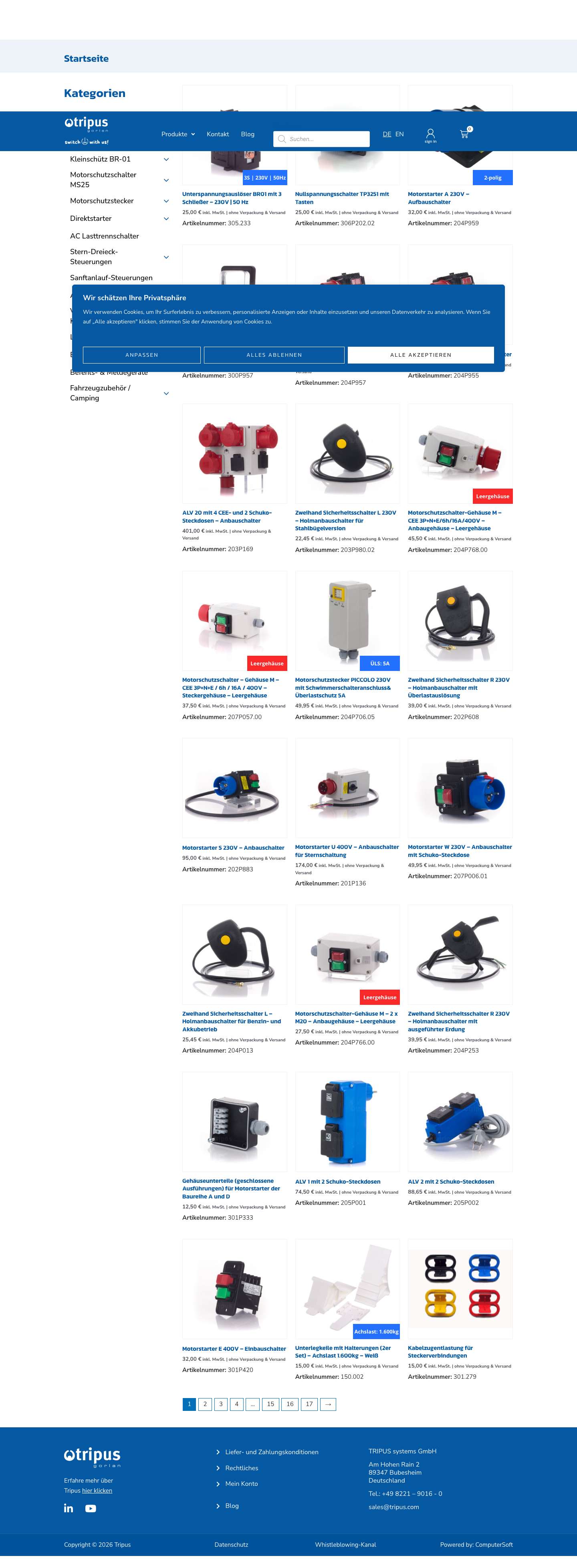 Startseite - Tripus - Full Screenshot