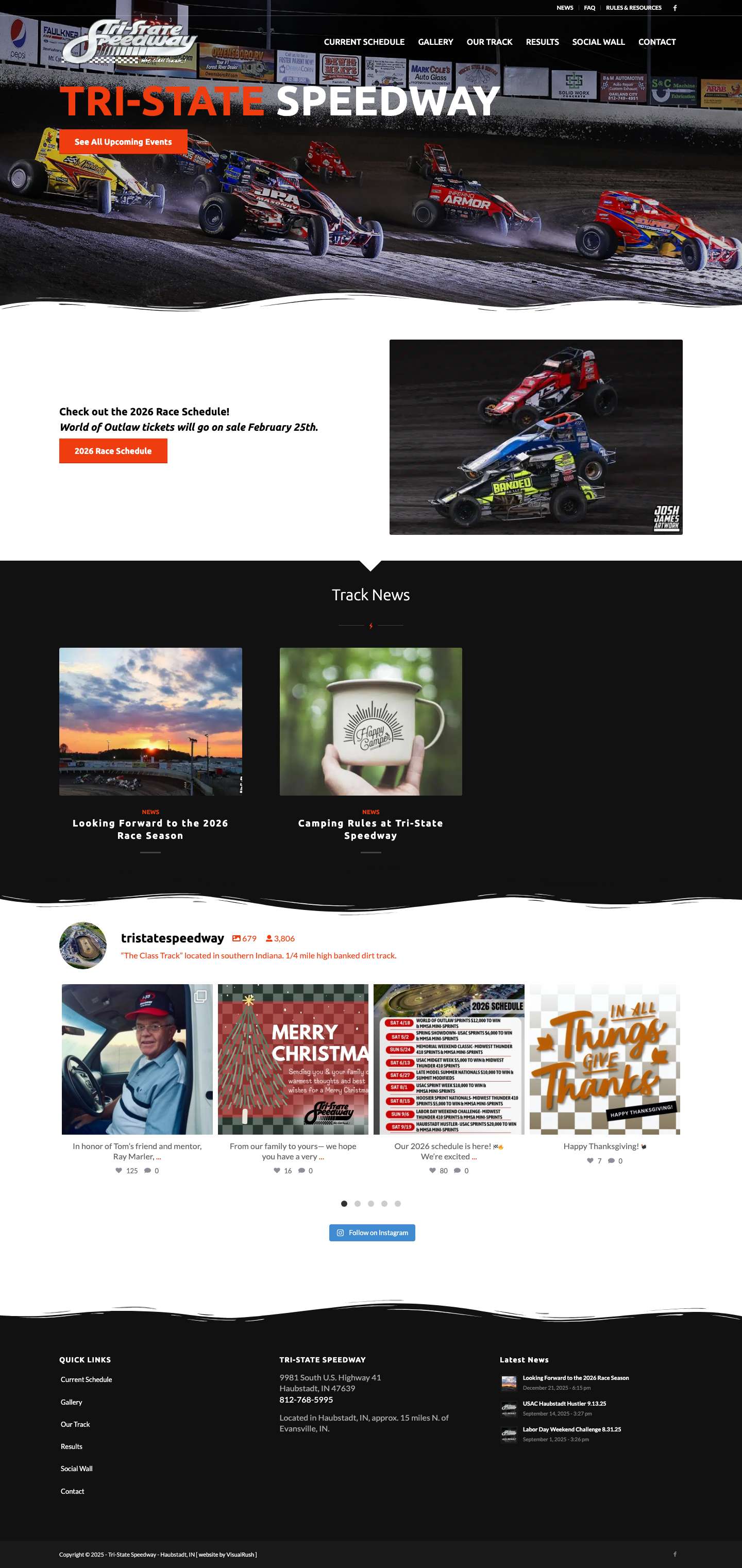 Tri-State Speedway | The Class Track in Haubstadt, IN | Dirt Track RacingPreviousNextScroll to top - Full Screenshot