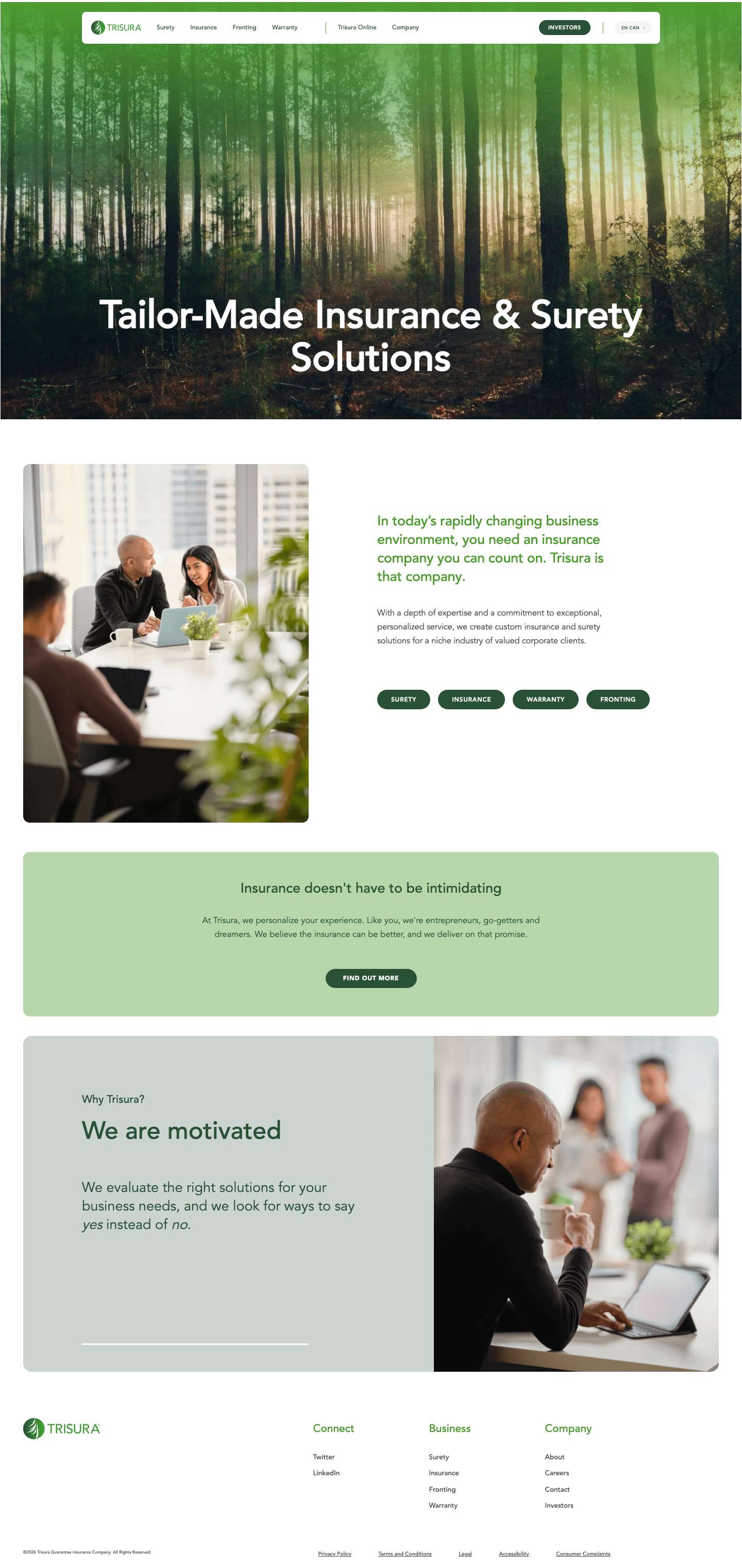 Trisura: Tailor-Made Insurance & Surety Solutions  - Trisura - Full Screenshot