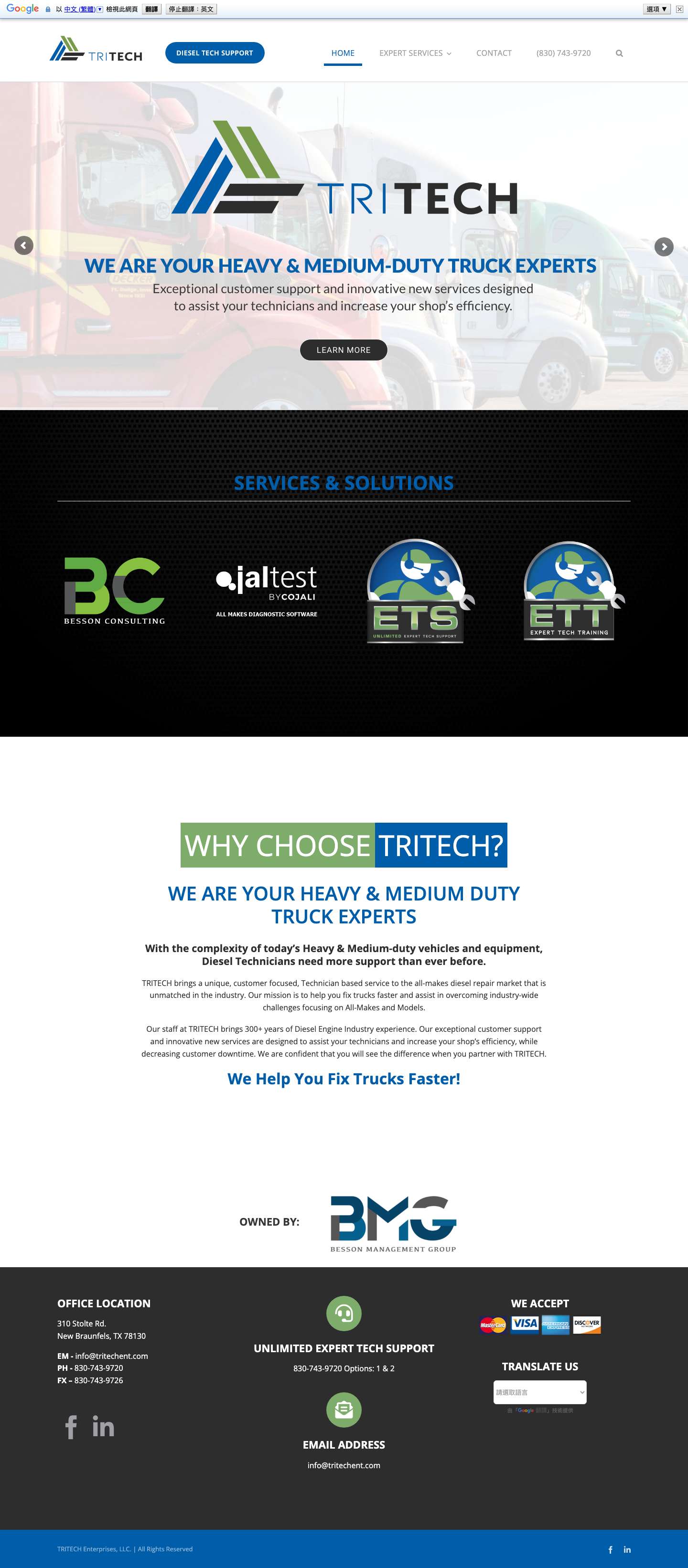 TRITECH Enterprises, LLC – Diesel Engine Diagnostic Services - Full Screenshot