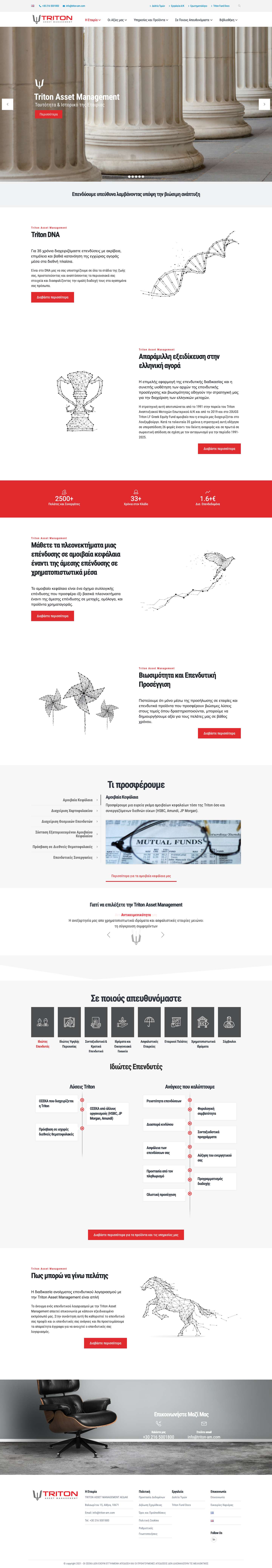 Αρχική - Triton Asset Management - Αμοιβαία Κεφάλαια - Full Screenshot