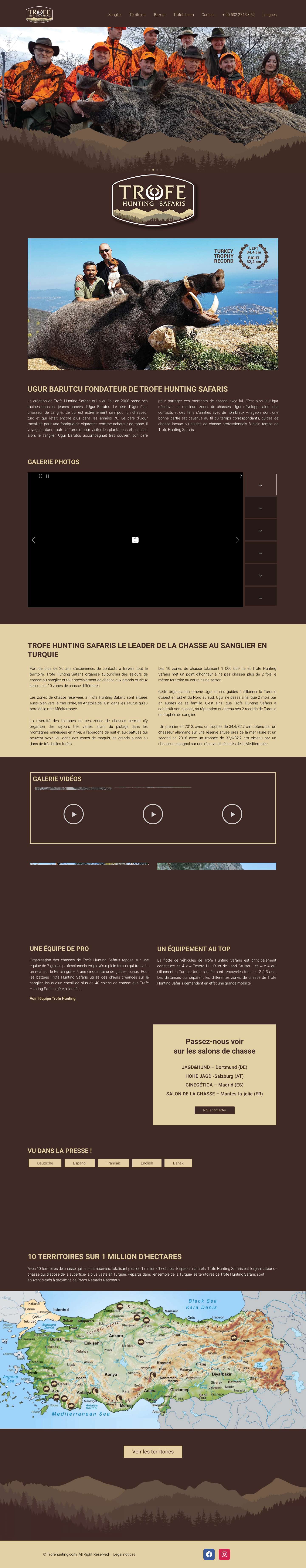 trofehunting.com – Hoş Geldiniz - Full Screenshot