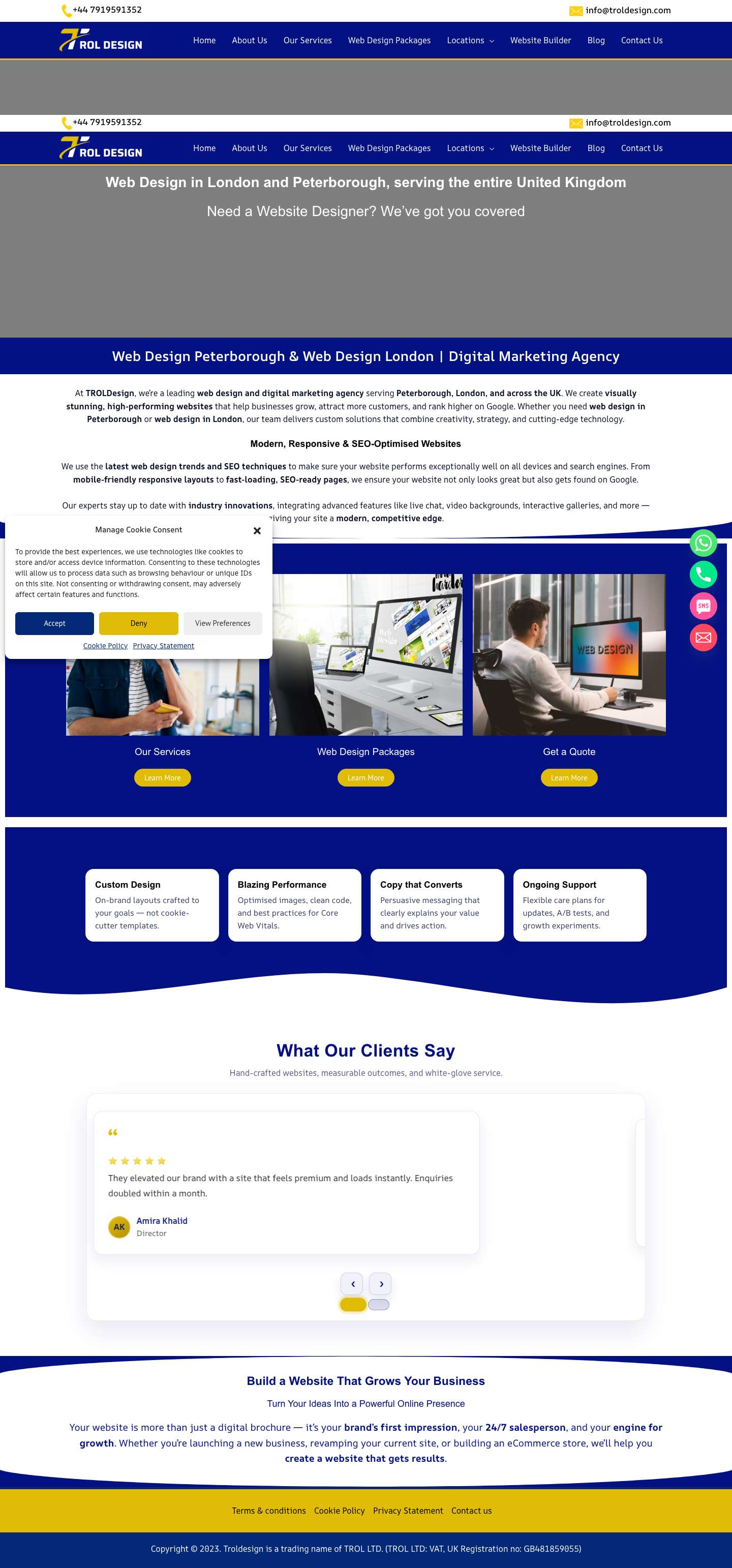 Troldesign – Expert Web Design & Digital Marketing Agency UKTroldesign | Premium Web Design - Full Screenshot